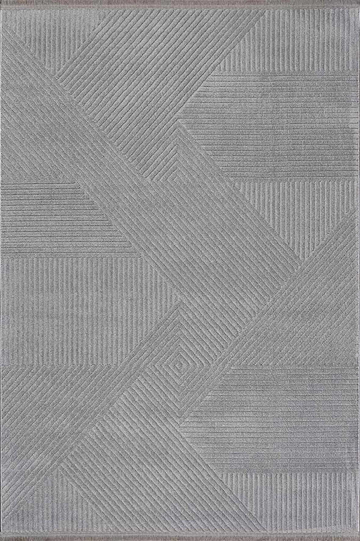 GÜMÜŞSUYU DECO GEO 80010 HALI GRİ