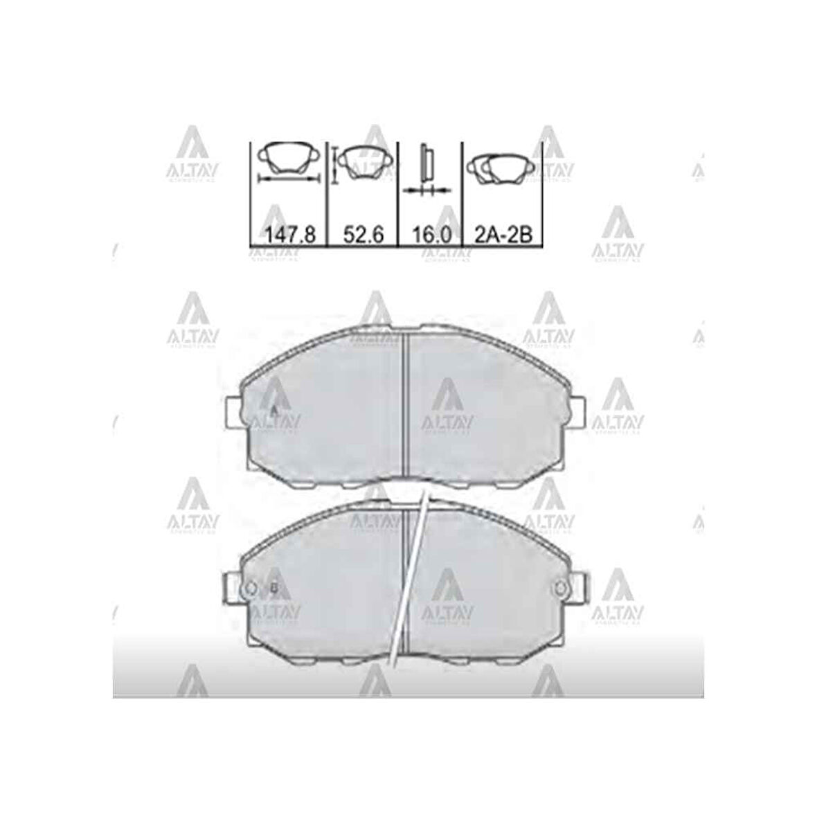FREN BALATA STAREX  97-02 ÖN
