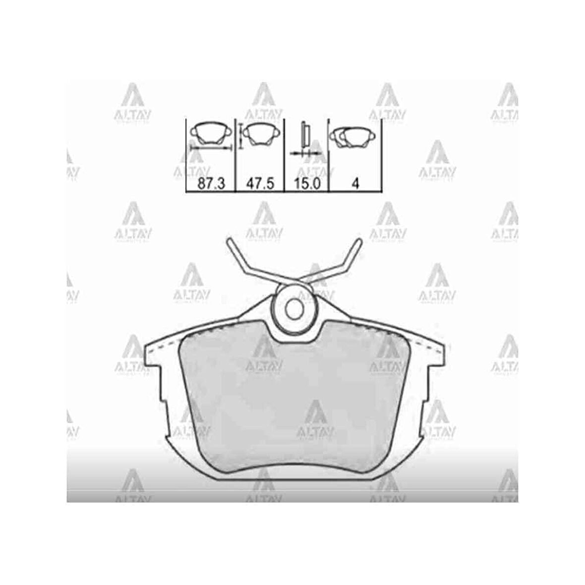 FREN BALATA CARISMA 01= 1.6-1.8-1.9 / COLT 05= / S-40 96= DİSK ARKA