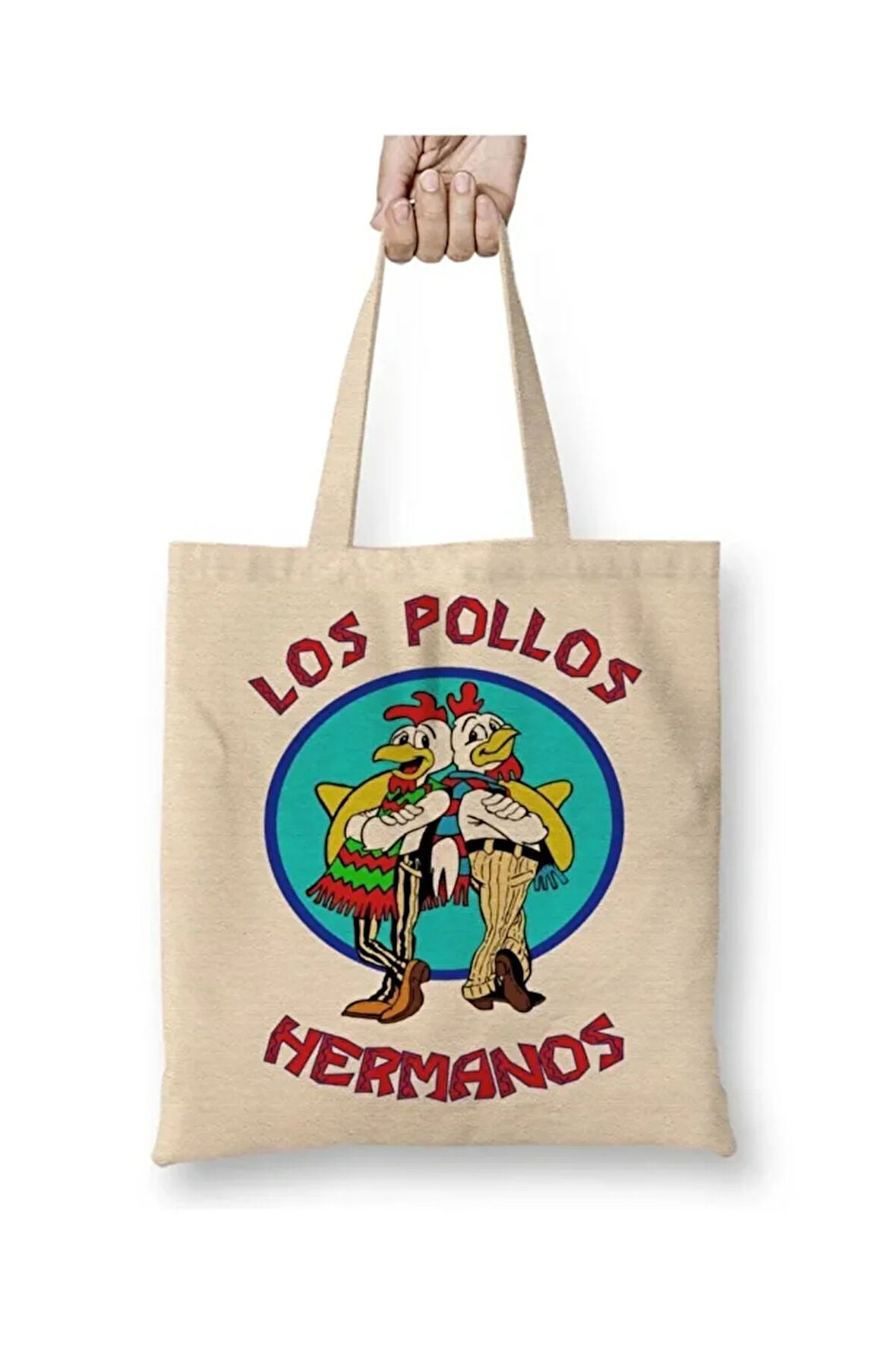 Los Pollos Hermanos Breaking Bad Bez Çanta Uzun Saplı Bez Çanta Uzun Saplı Sevgiliye Arkadaşa Hediye