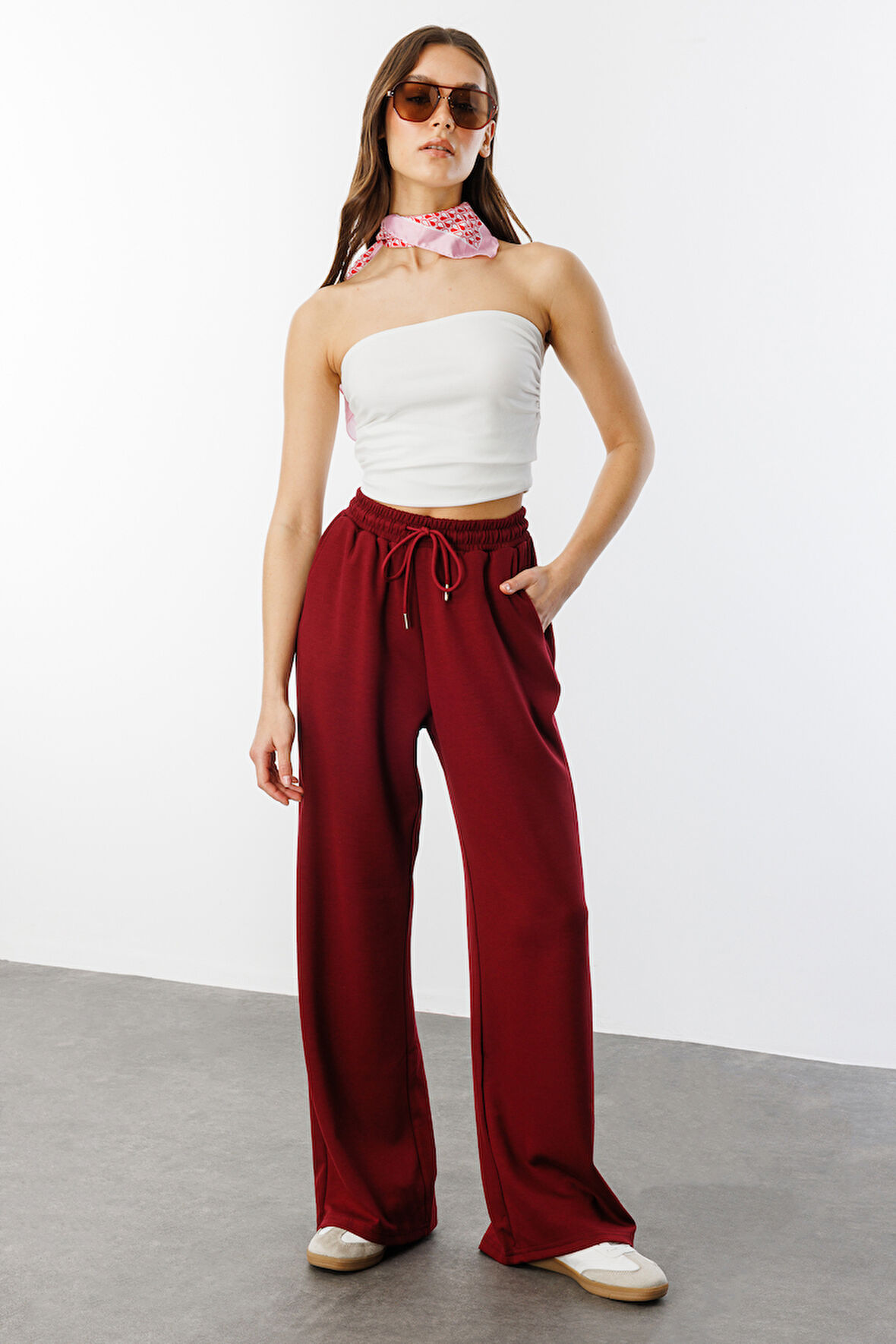  Kadın Geniş Paça Modal Eşofman Altı MODAL-EŞOFMAN