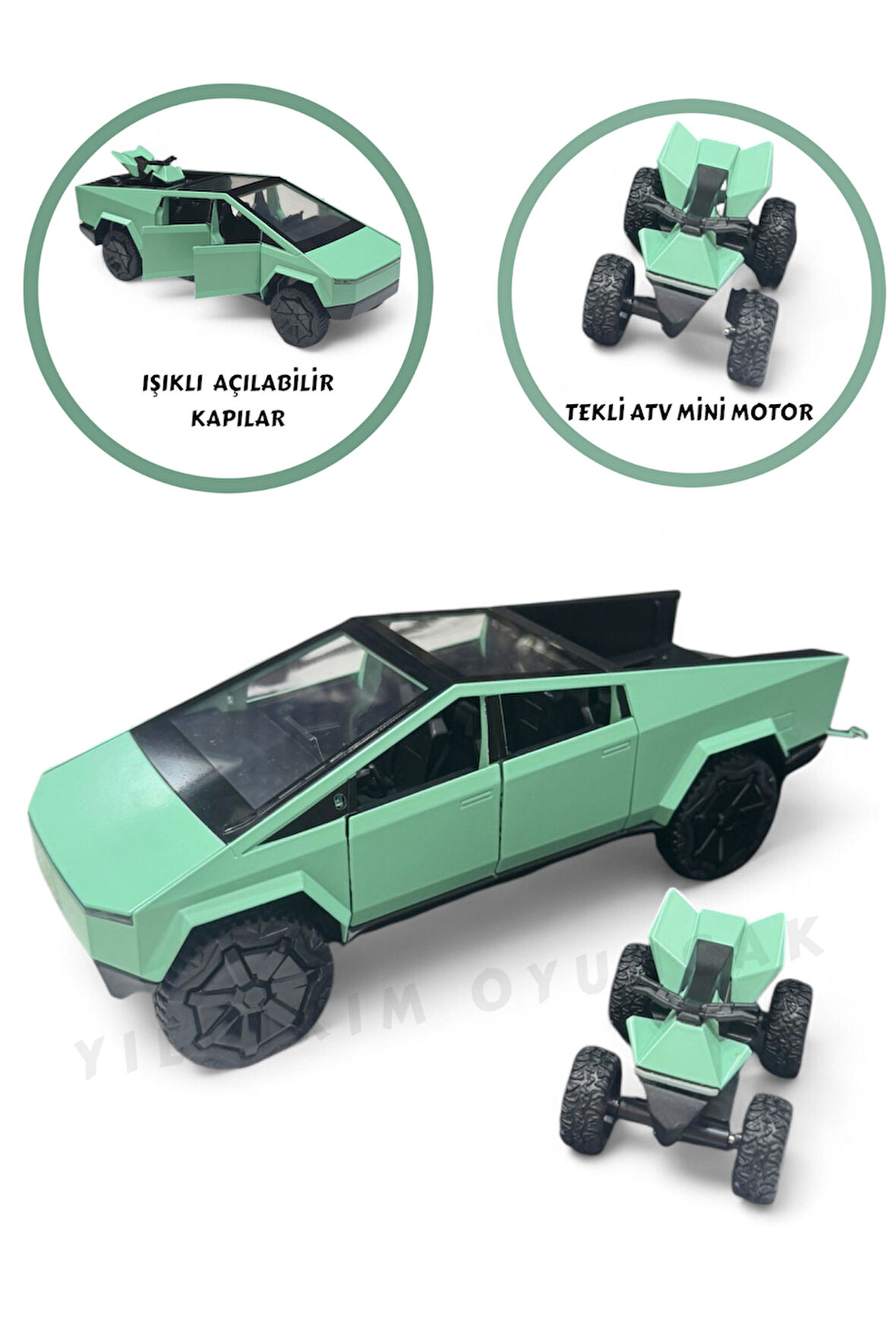 Sesli Işıklı Çek Bırak Model Açılabilir Kapılar Full Fonksiyon Metal Kasa 23 cm Araba