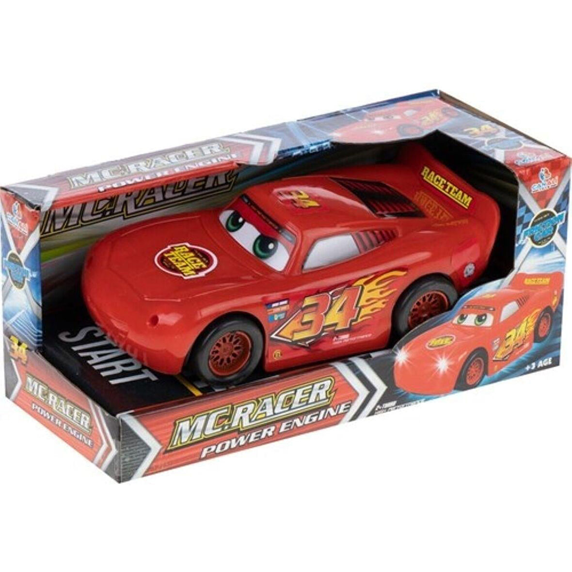 Sürtmeli Plastik Şimşek Yarış Arabası