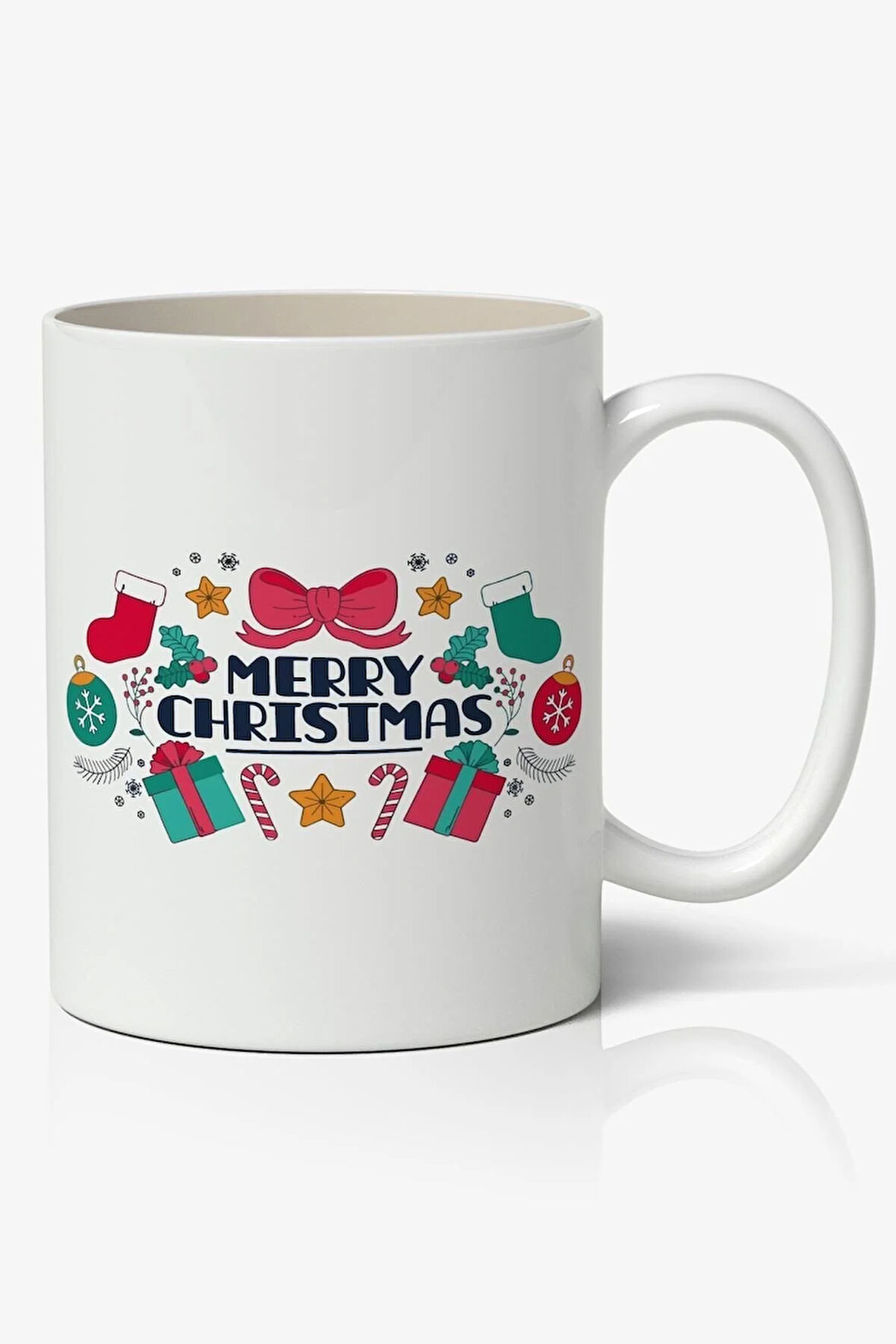 Kişiye Özel Yılbaşı Yeni Yıl Christmas Temalı Beyaz Kupa Bardak Sevgiliye Arkadaşa Hediye v29