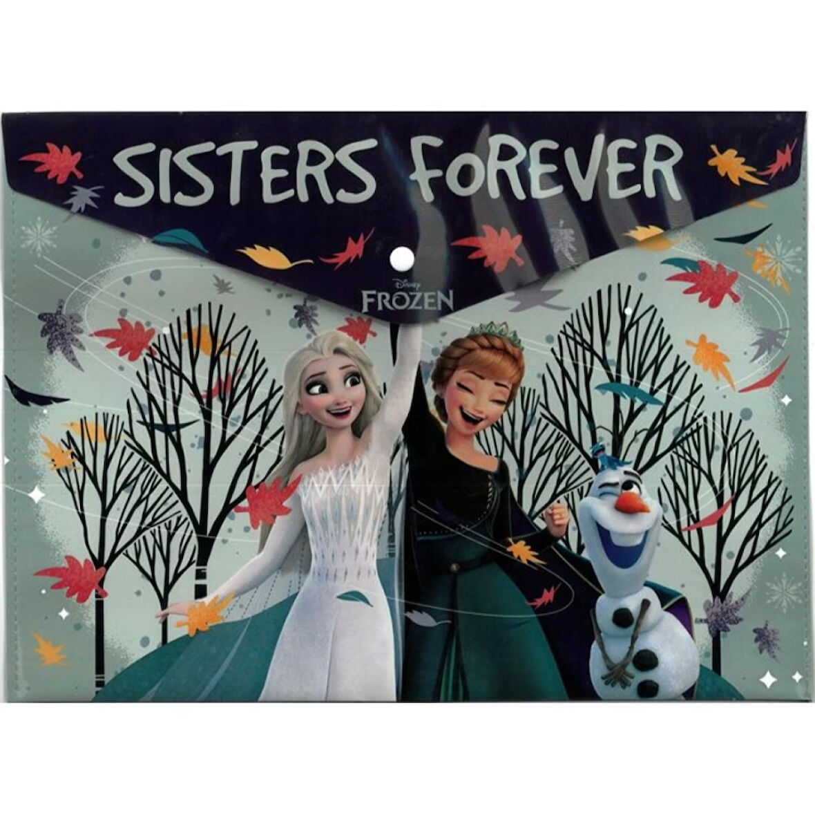 Lisanslı Frozen A4 Çıtçıtlı Dosya Sisters Forever