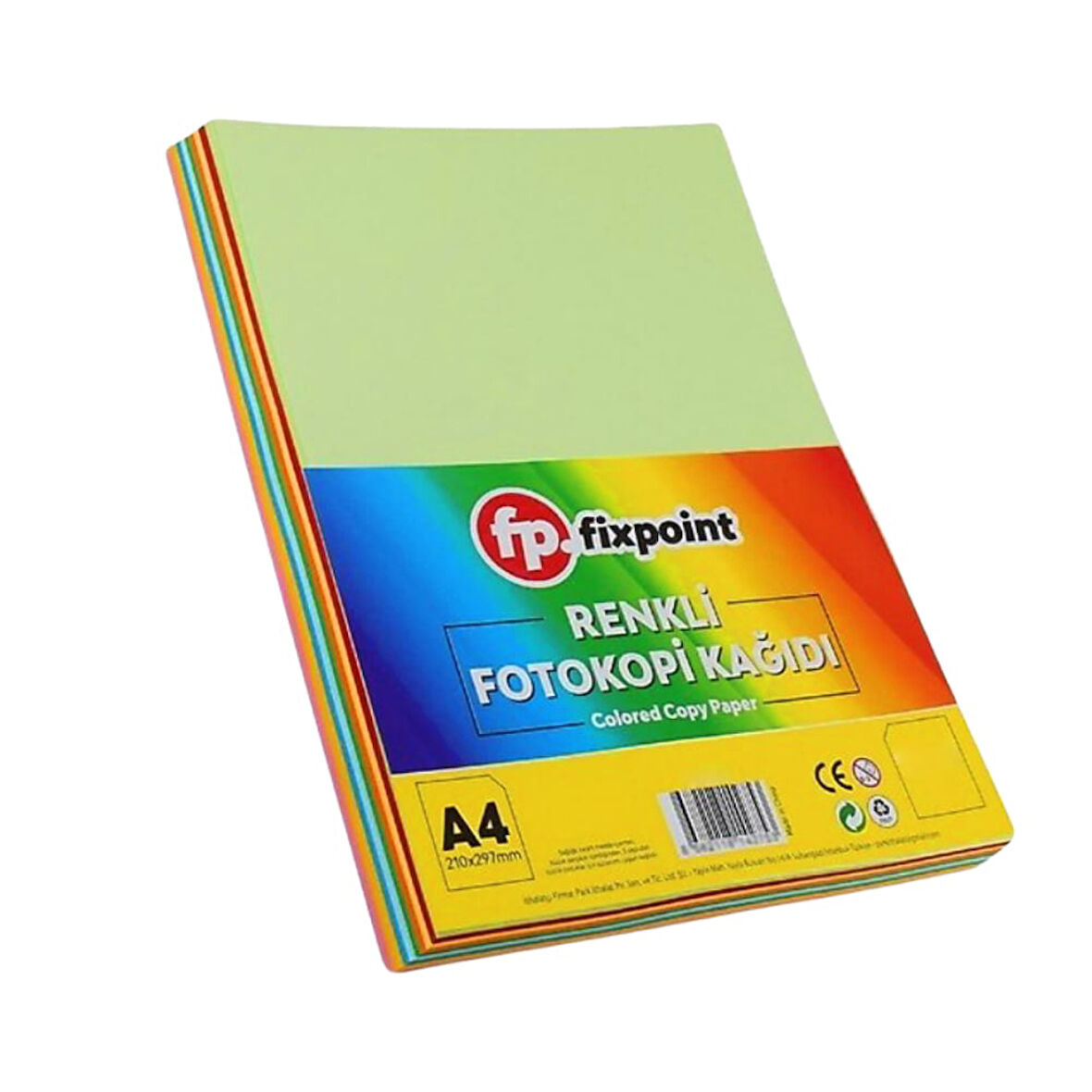 50 Adet Renkli A4 Fotokopi Kağıdı 10 Renk