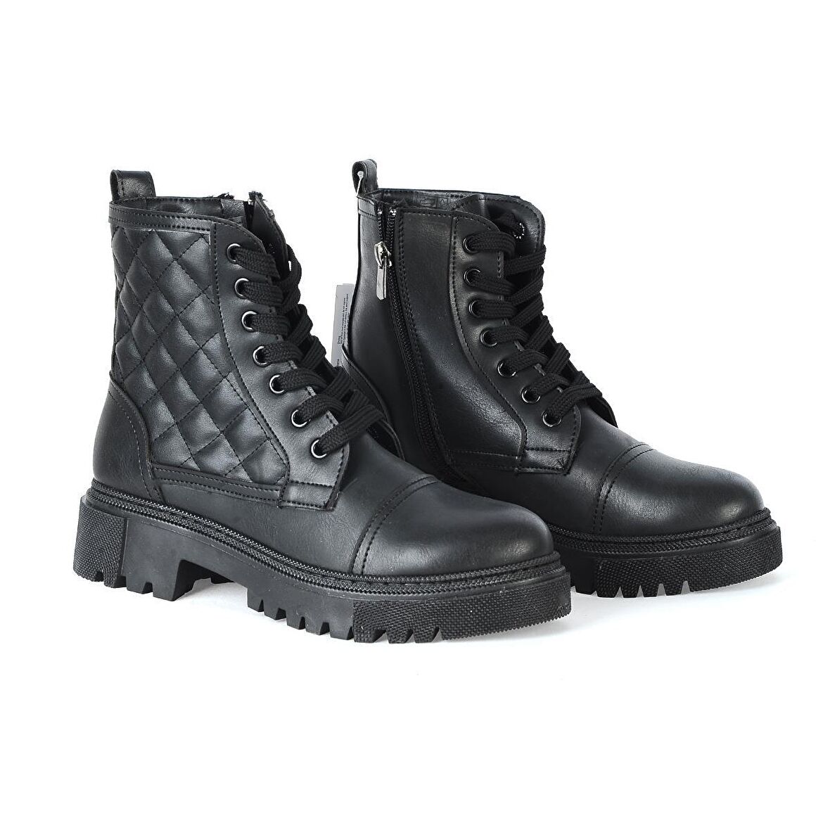 MP 222-2736Zn Siyah Kadın Düz Bot