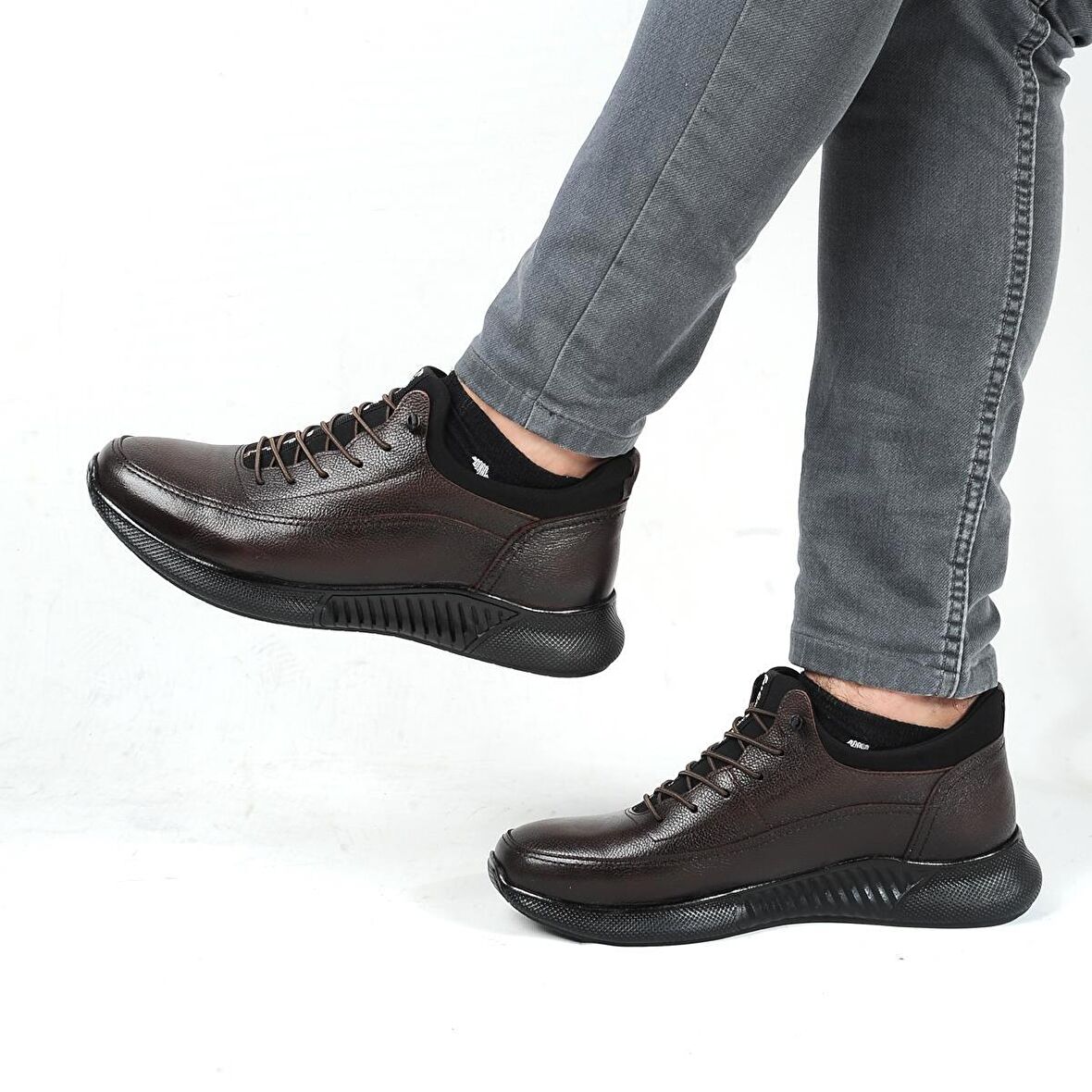 Dropland 8351 Kahve Milano %100 Deri Erkek Casual Ayakkabı 