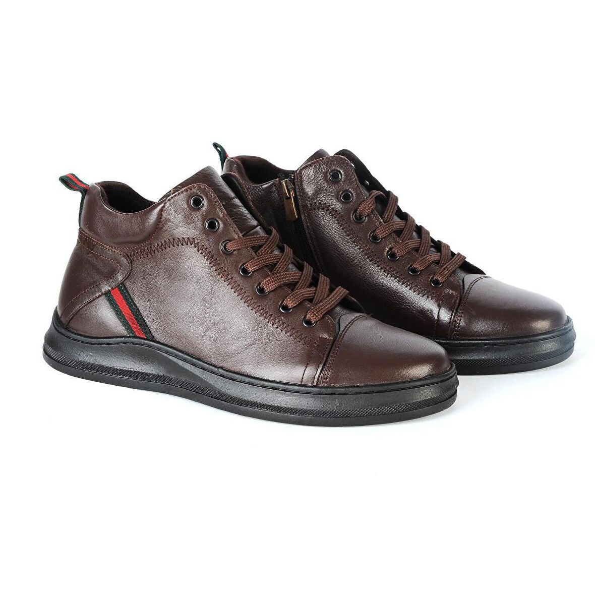 MP 222-4818Mr Kahve %100 Deri Erkek Kışlık Bot