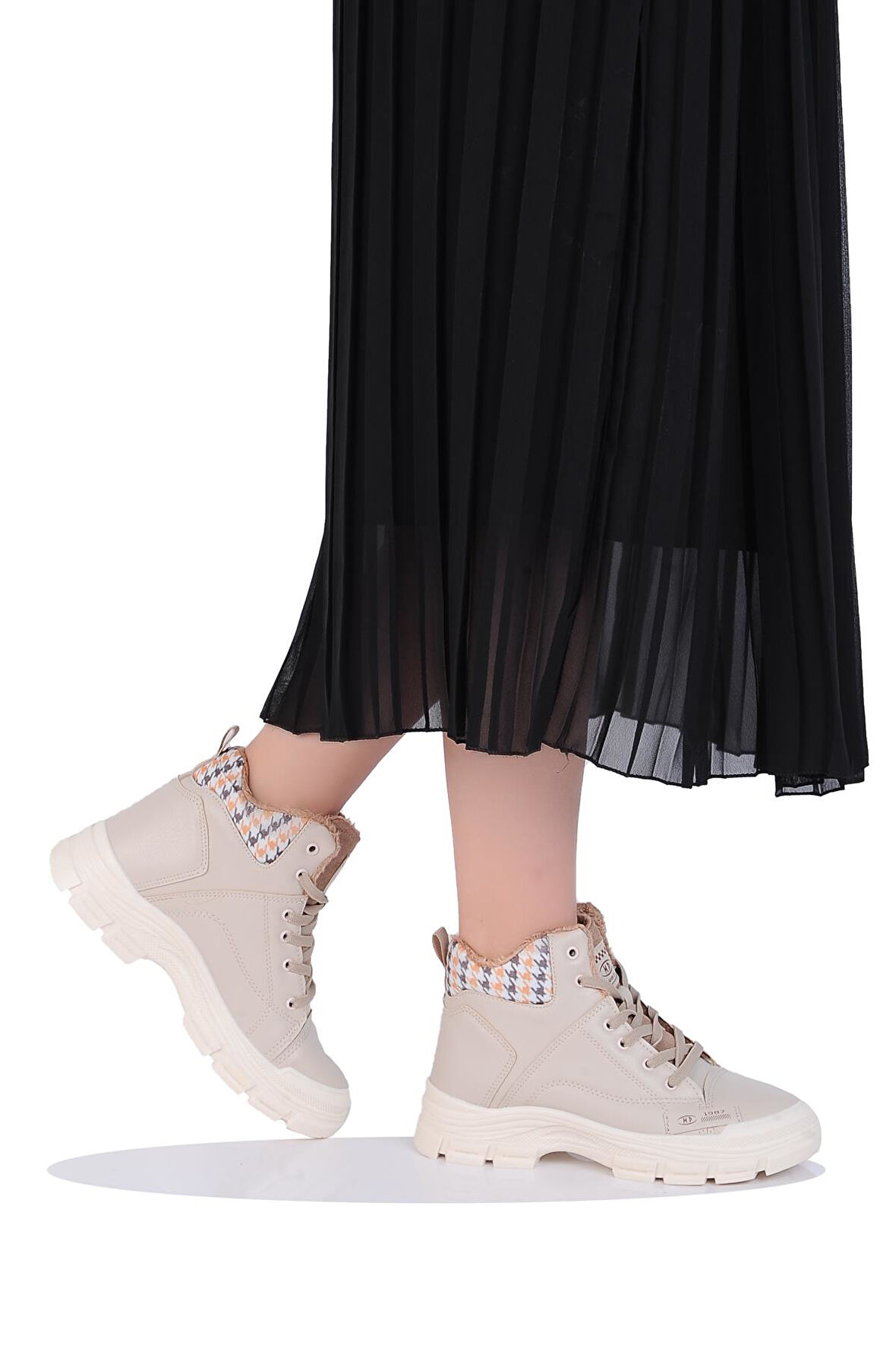 Mp 242-2245Zn Kadın Kürklü Kışlık Düz Bot