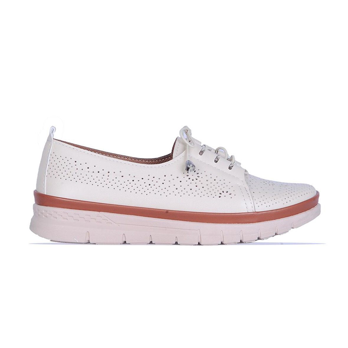 Ayakcenter 1029 Krem Ayzen Kadın Babet