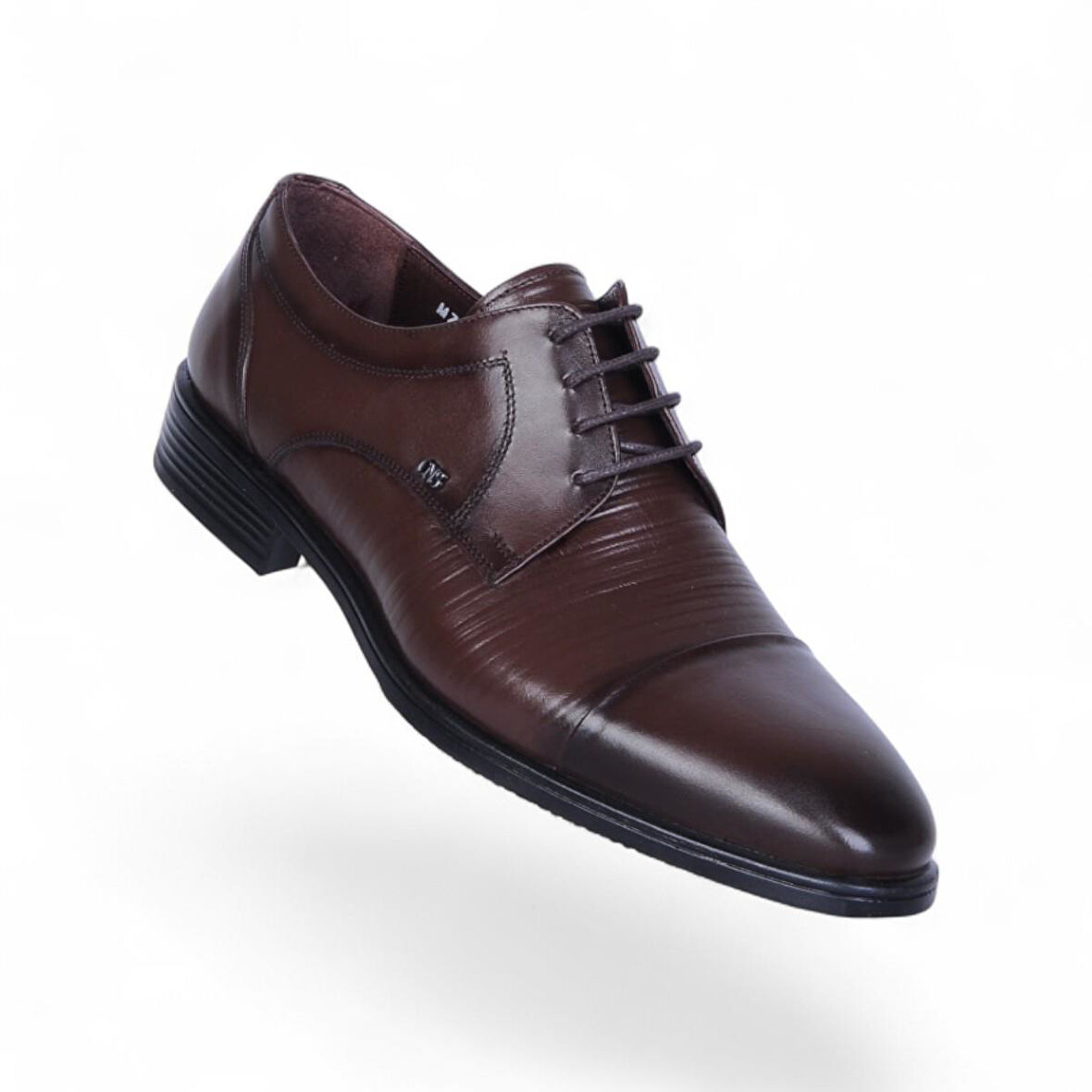 Censay 526 Kahve Antik Kauçuk %Deri Erkek Klasik Ayakkabı