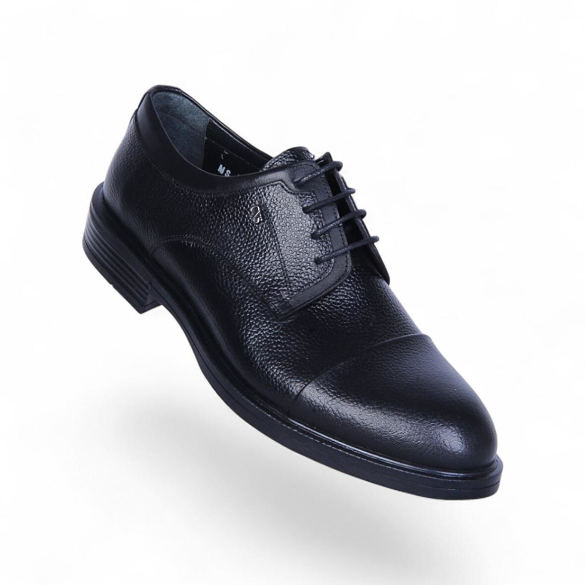 Censay 321 Siyah Zigana Kauçuk %Deri Erkek Klasik Ayakkabı