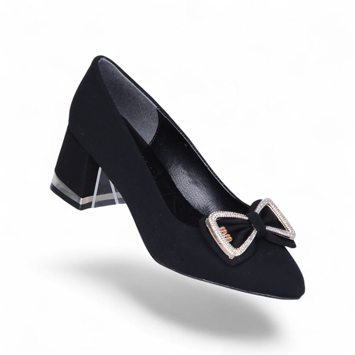 Scarletta S17 Siyah 7Cm Kadın Topuklu Ayakkabı