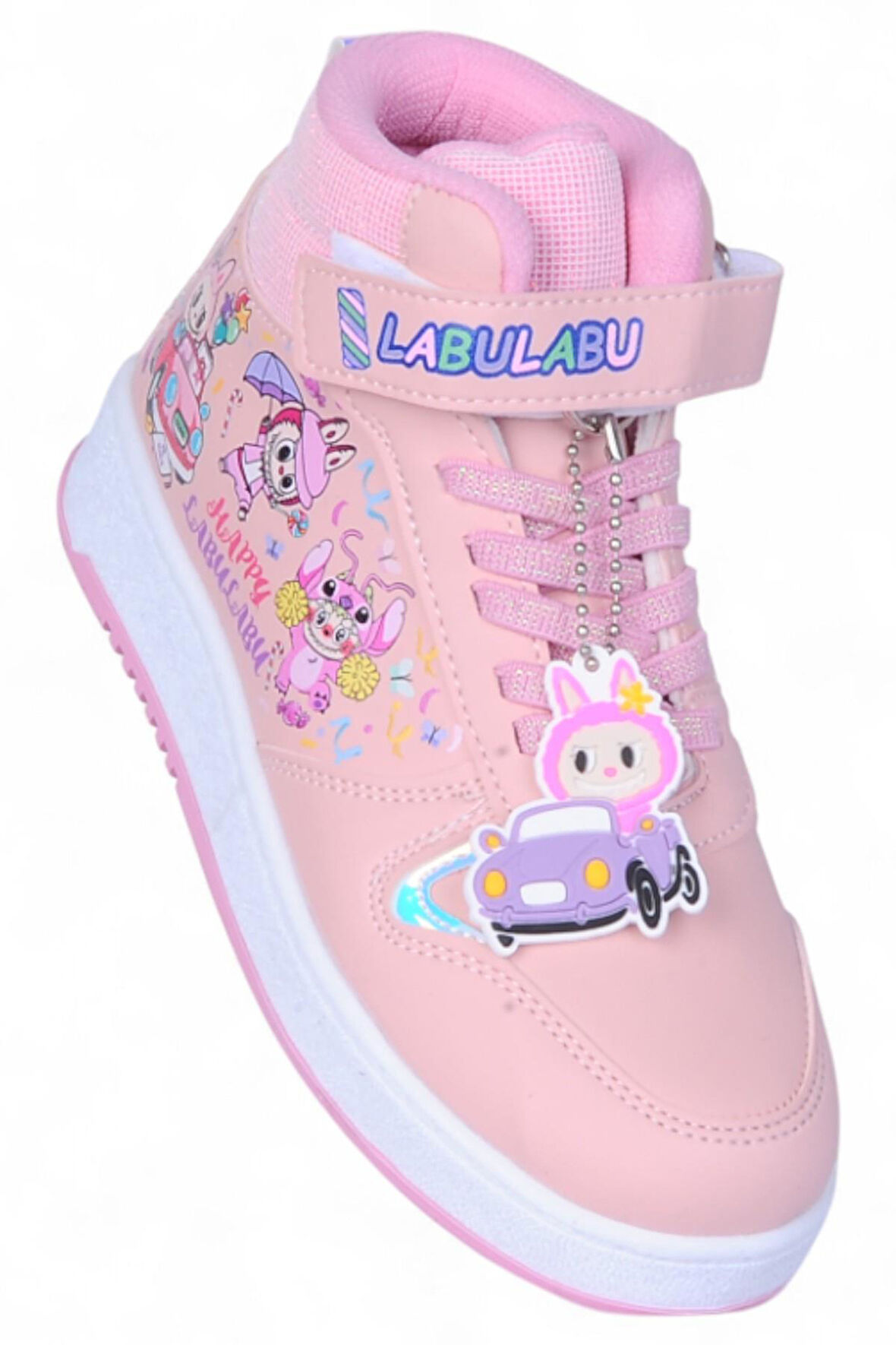 Prokids 4444 Pudra Cırtlı Boğazlı Kız Çocuk Spor Ayakkabı