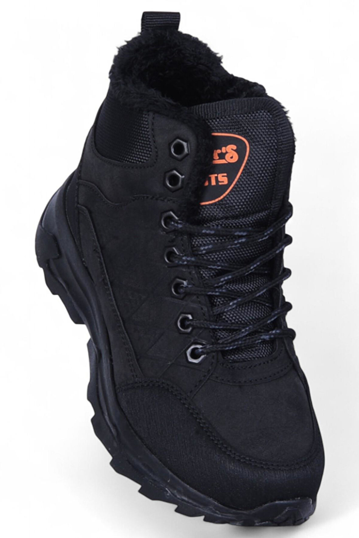 Ayakcenter 117 Dkrs Siyah Erkek Çocuk Kürklü Bot