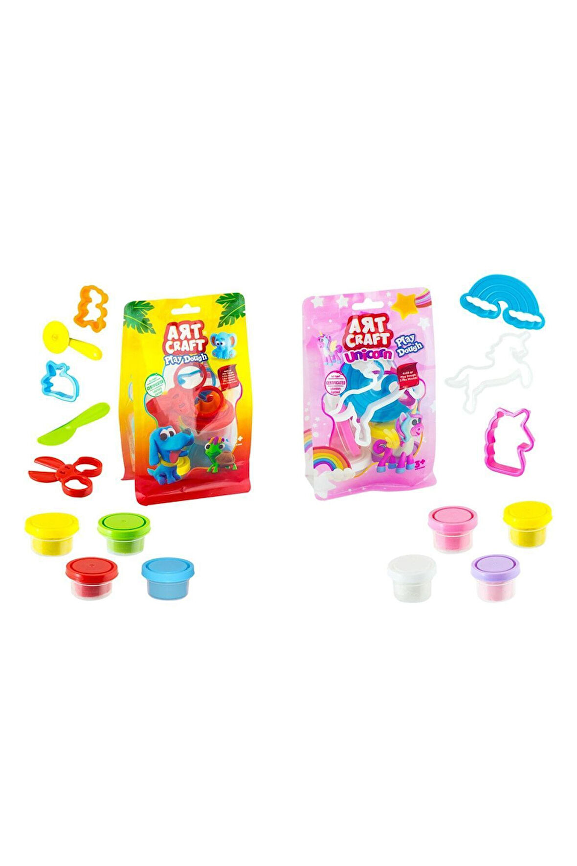 ART CRAFT 4'LÜ POLY BAG OYUN HAMURU SETİ