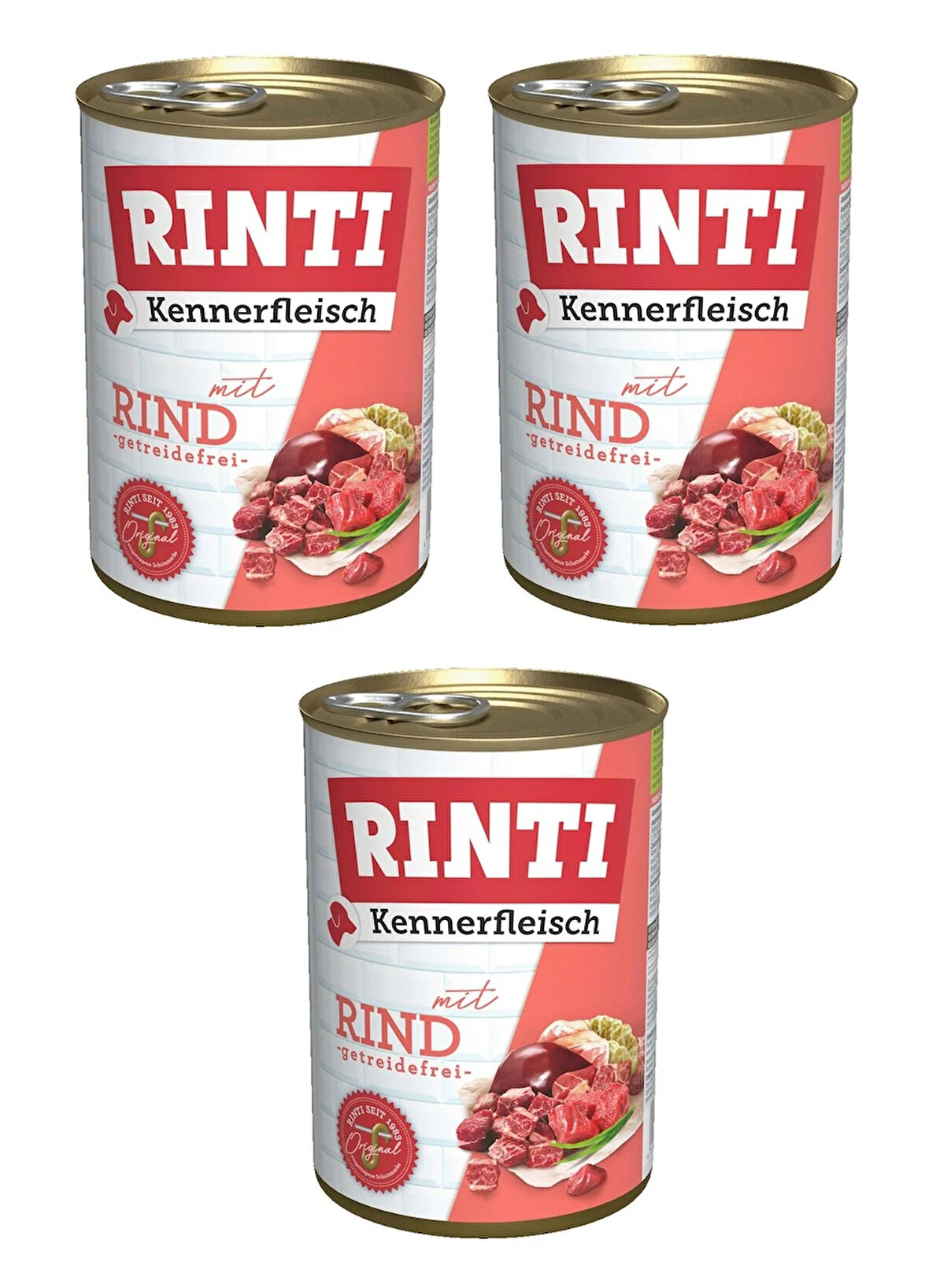 Rinti Dana Etli Gurme Köpek Konservesi 400 Gr. X 3 Adet