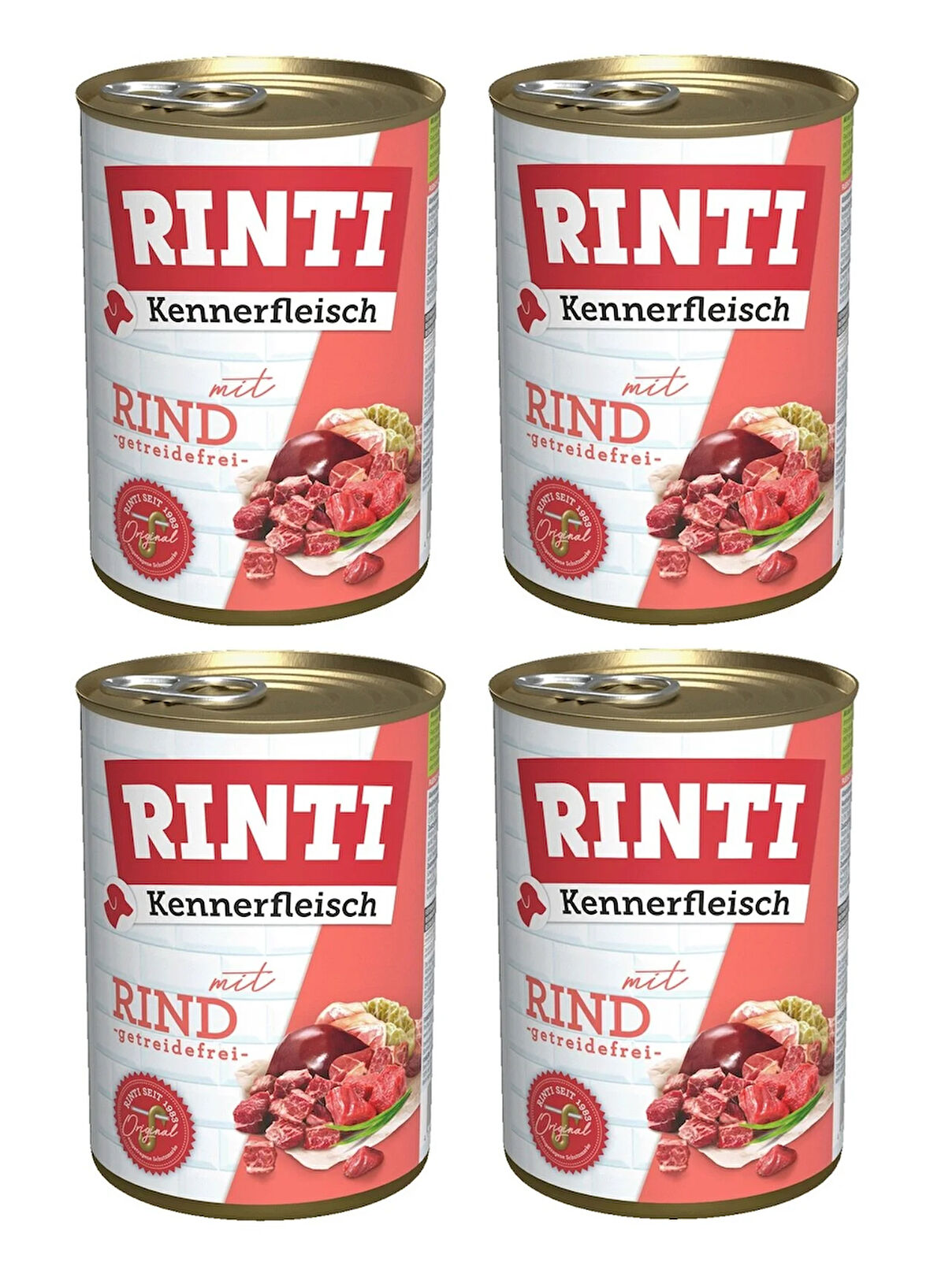 Rinti Dana Etli Gurme Köpek Konservesi 400 Gr. X 4 Adet