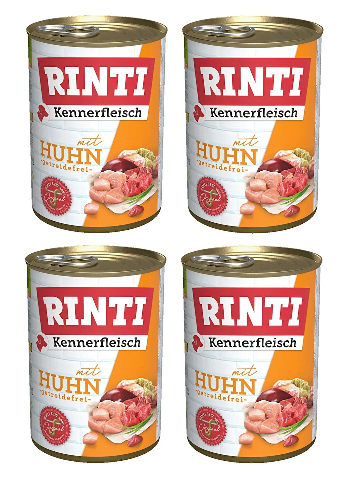 Rinti Tavuklu Gurme Köpek Konservesi 400 Gr. X 4 Adet