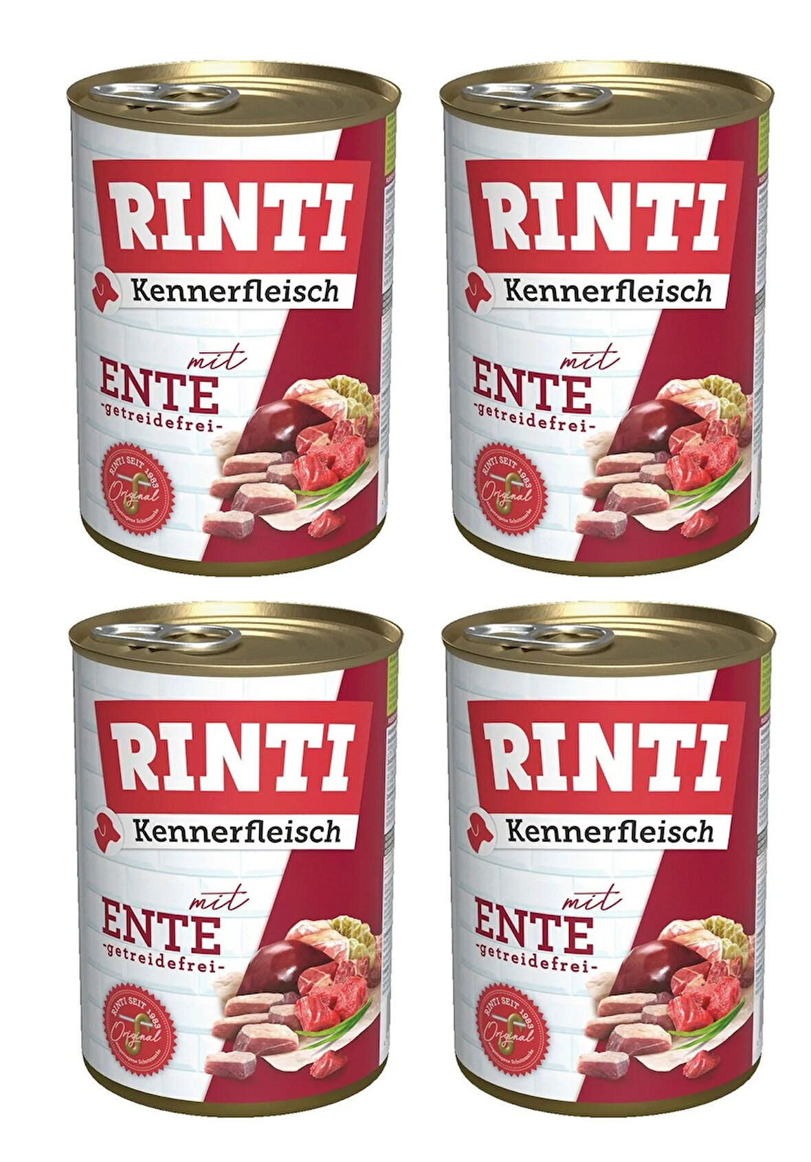 Rinti Ördekli Gurme Köpek Konservesi 400 Gr. X 4 Adet