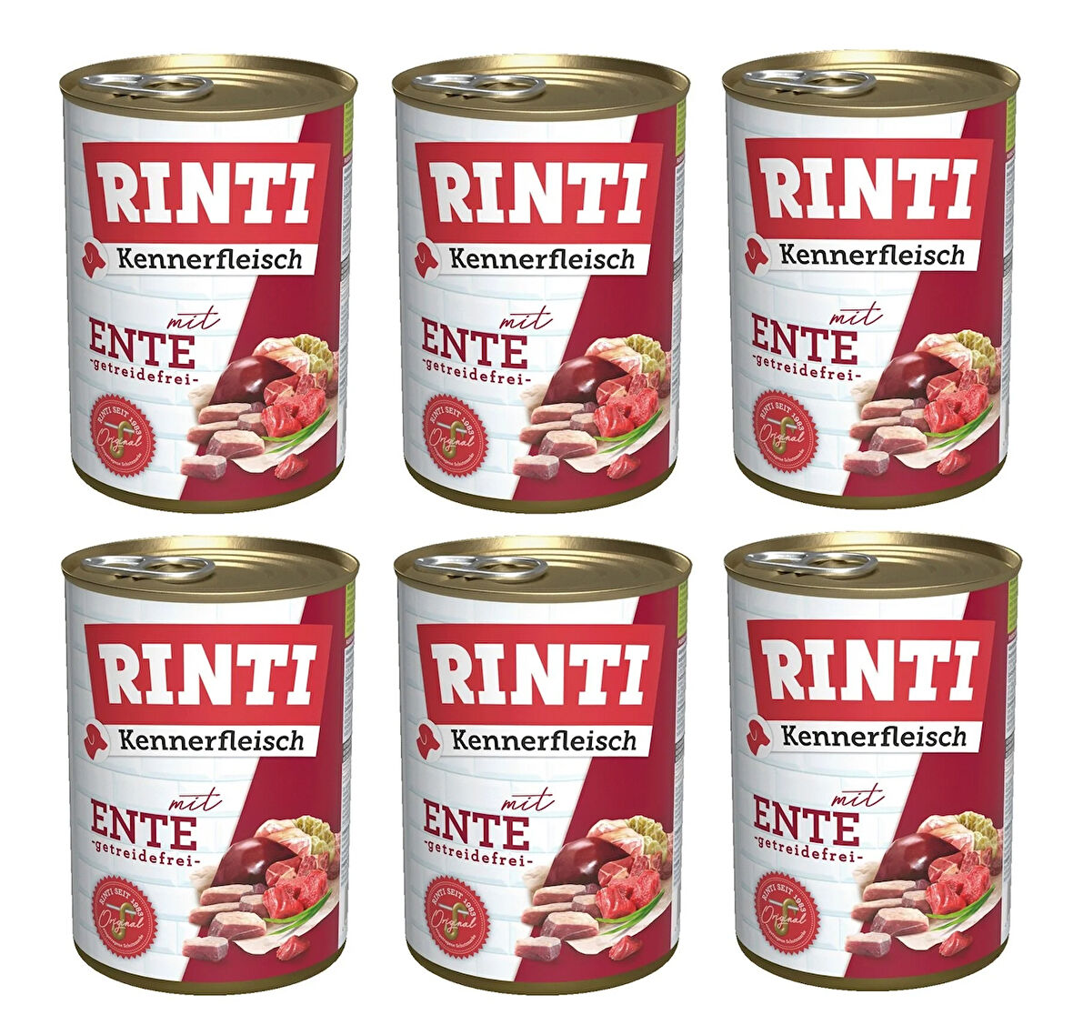 Rinti Ördekli Gurme Köpek Konservesi 400 Gr. X 6 Adet