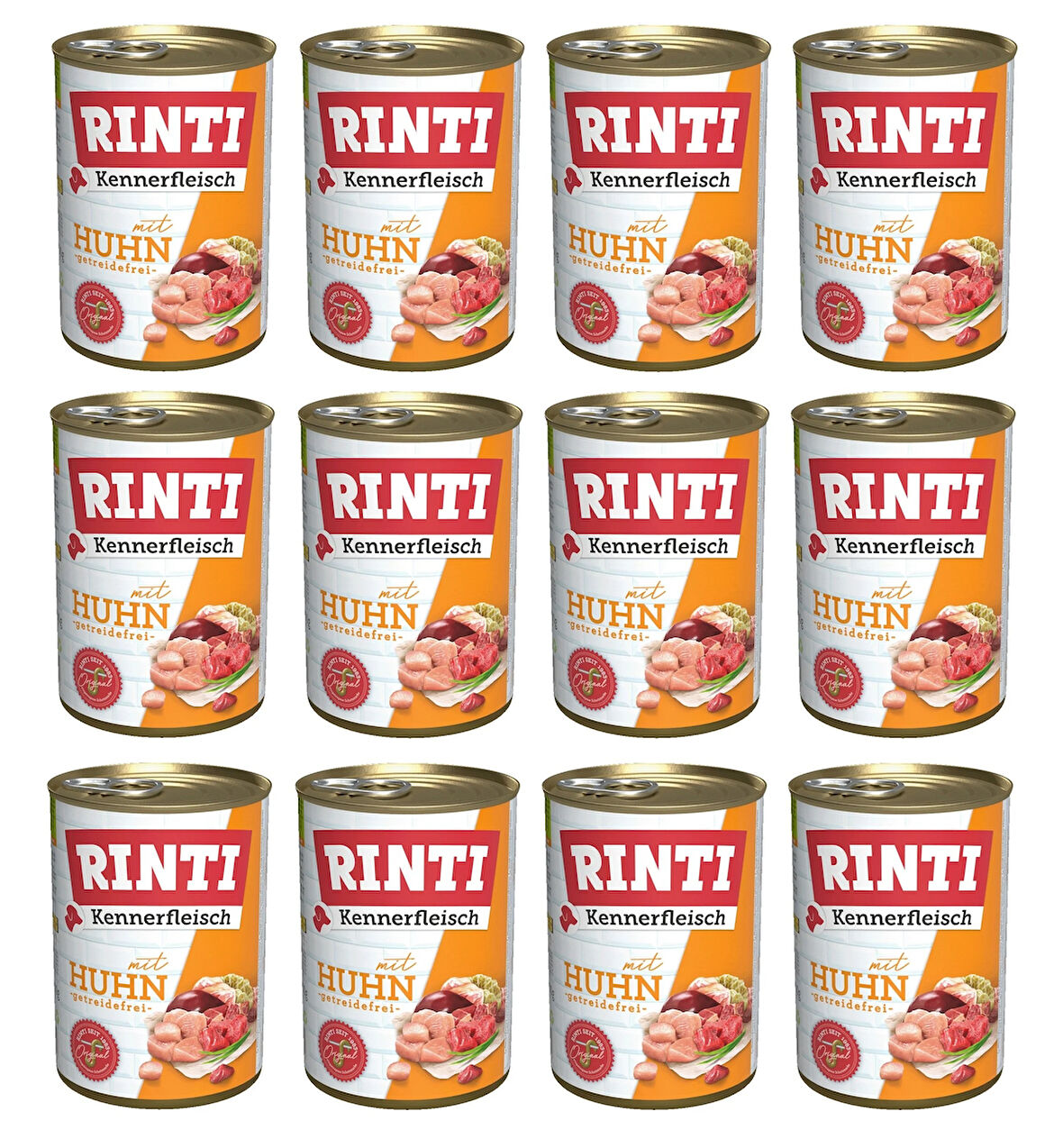 Rinti Tavuklu Gurme Köpek Konservesi 400 Gr. X 12 Adet