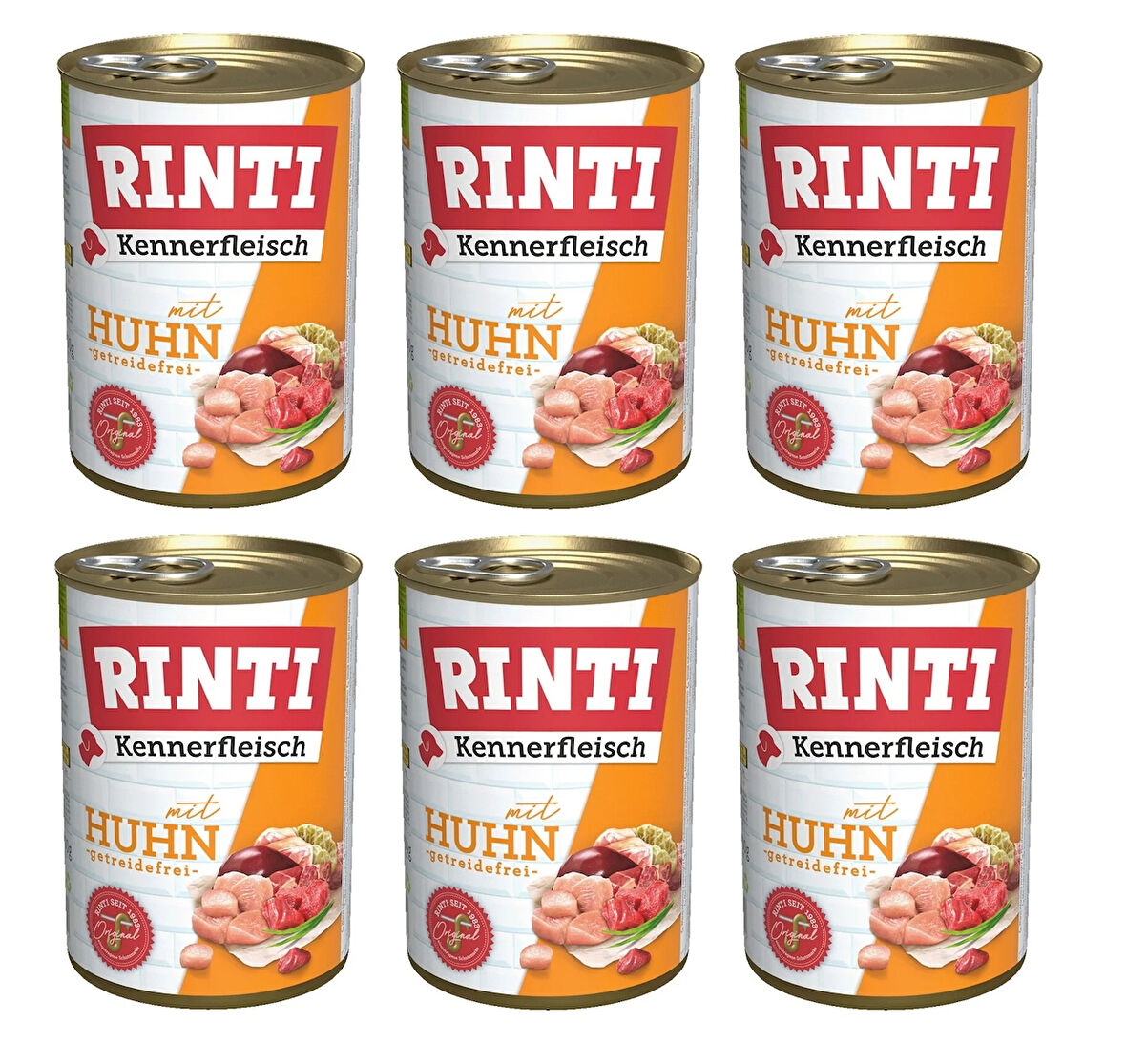 Rinti Tavuklu Gurme Köpek Konservesi 400 Gr. X 6 Adet