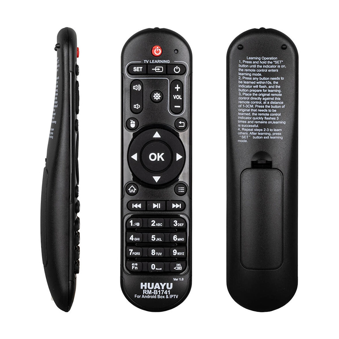 Huayu KR RM-B1741 Universal Android Boc Ip Tv Kumanda Tüm Android Kumandalarını Kopyalayabilir