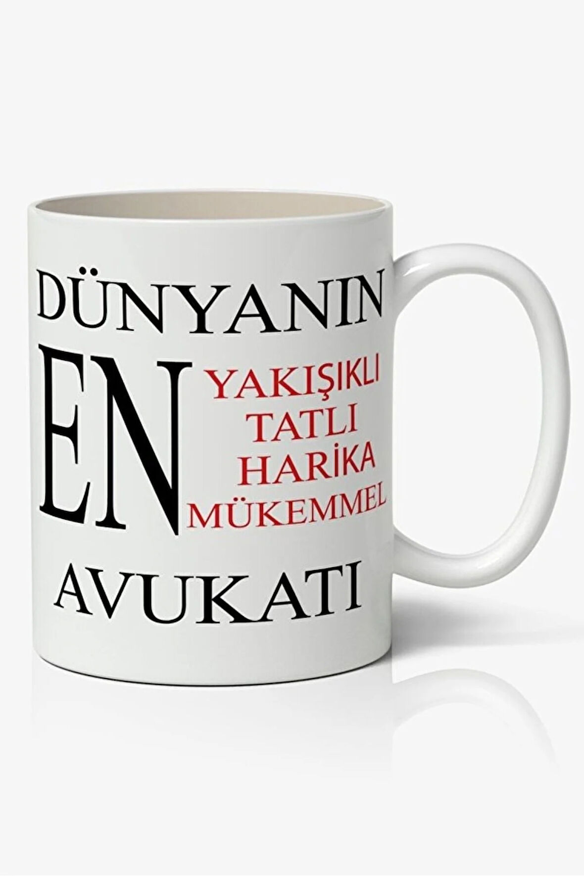 Dünyanın En Yakışıklı Avukatı Temalı Beyaz Kupa Bardak Sevgiliye Arkadaşa Hediye