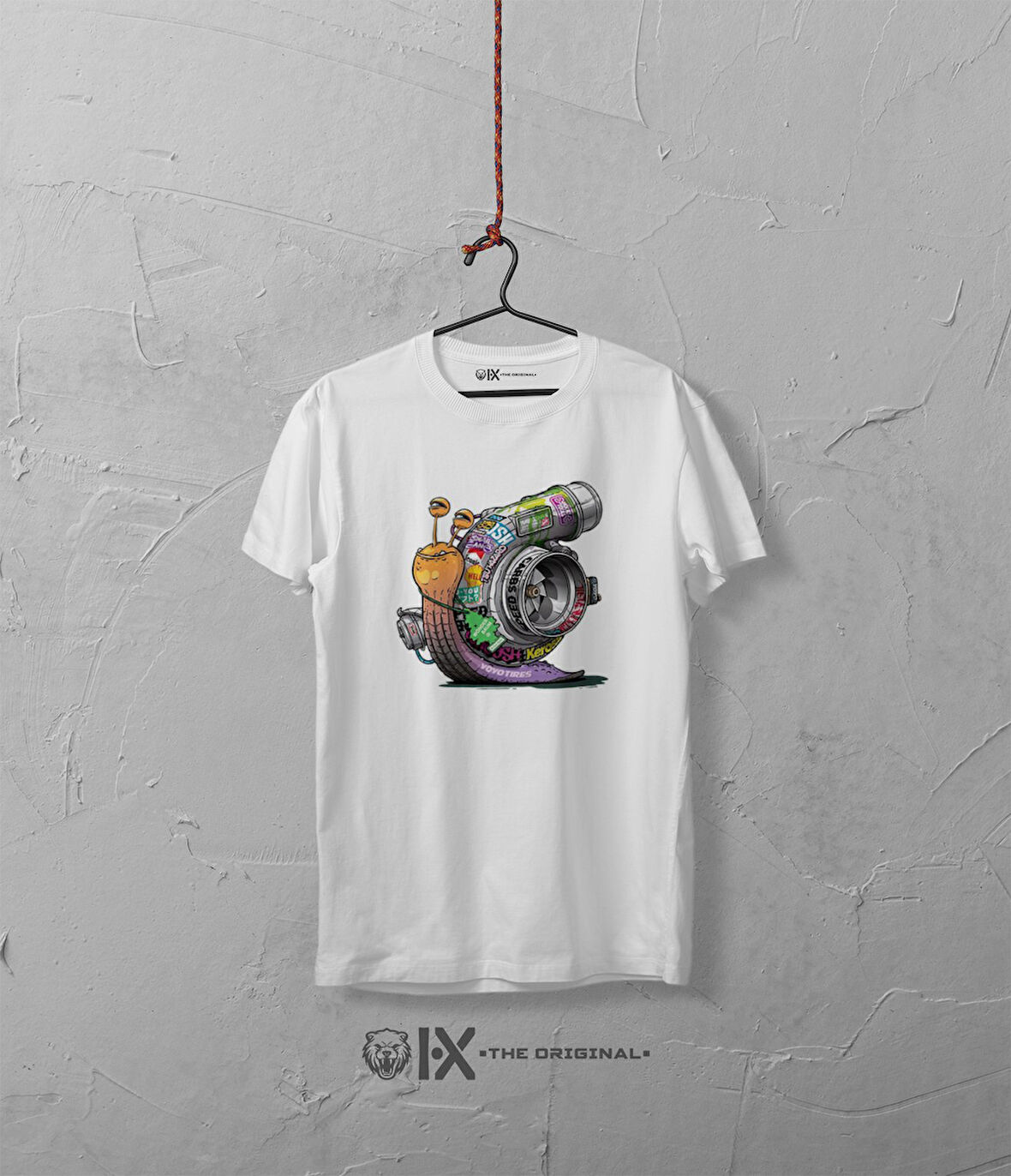 Turbo Salyangoz Baskılı Oversize Tshirt