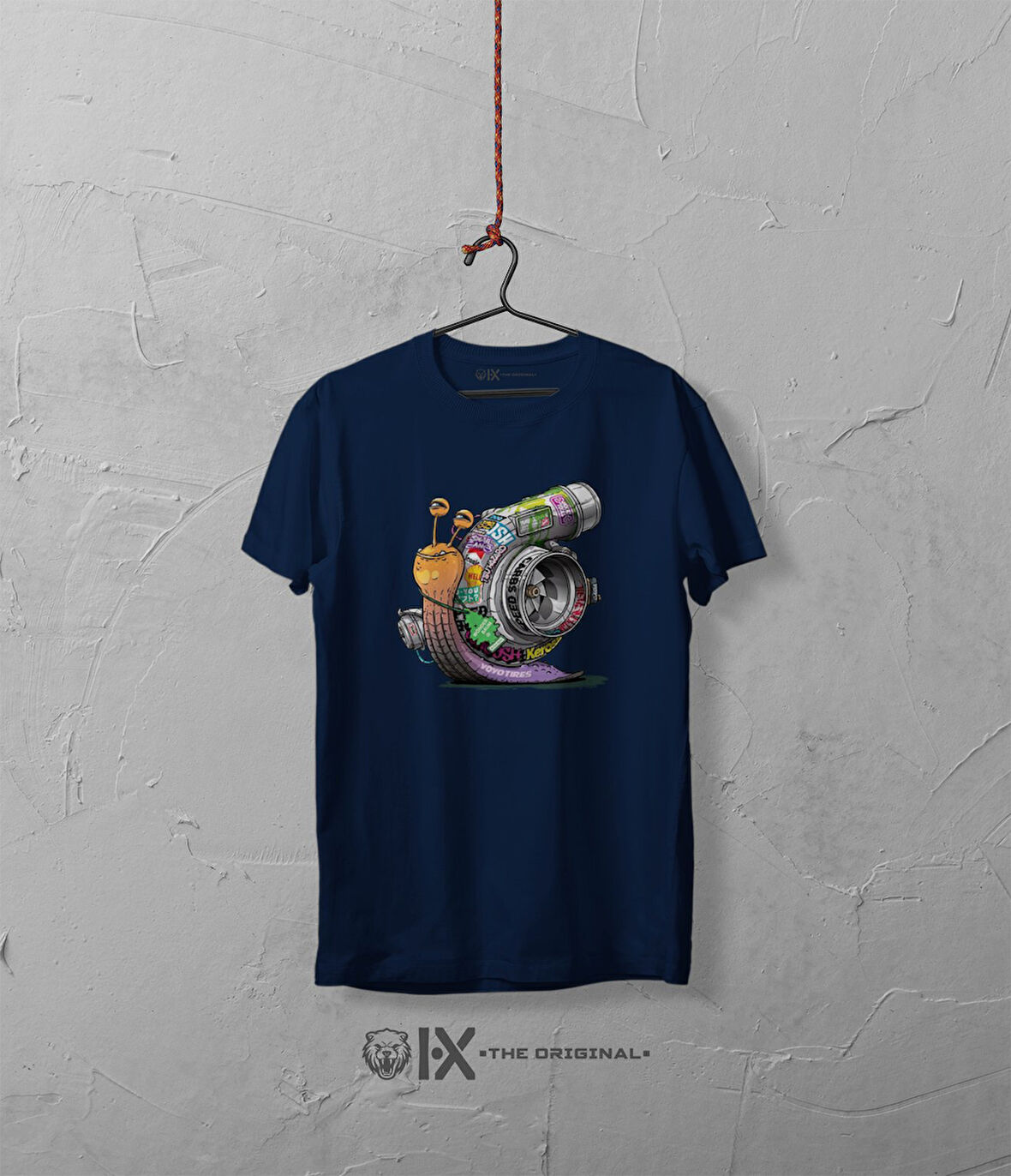 Turbo Salyangoz Baskılı Oversize Tshirt