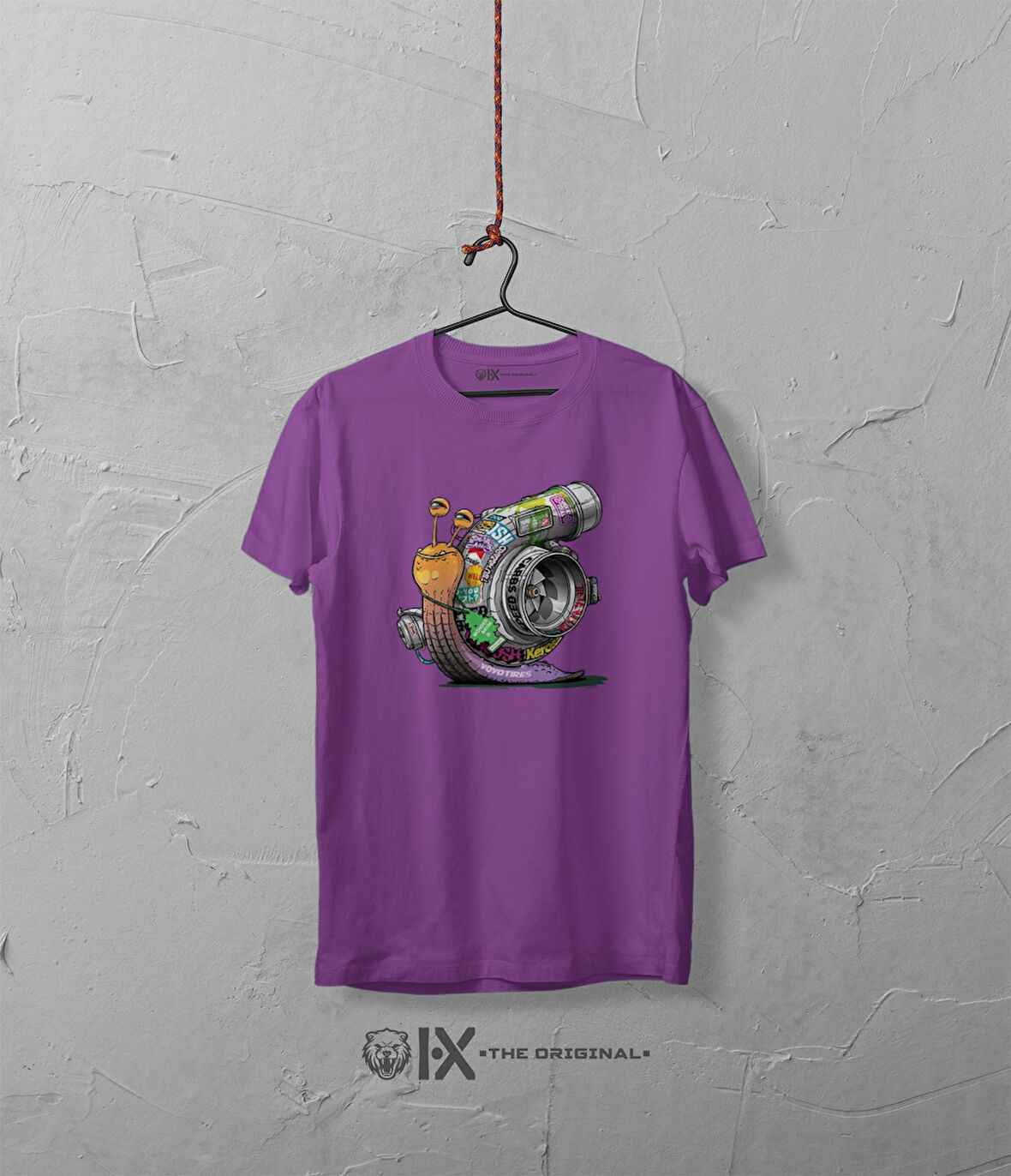 Turbo Salyangoz Baskılı Oversize Tshirt