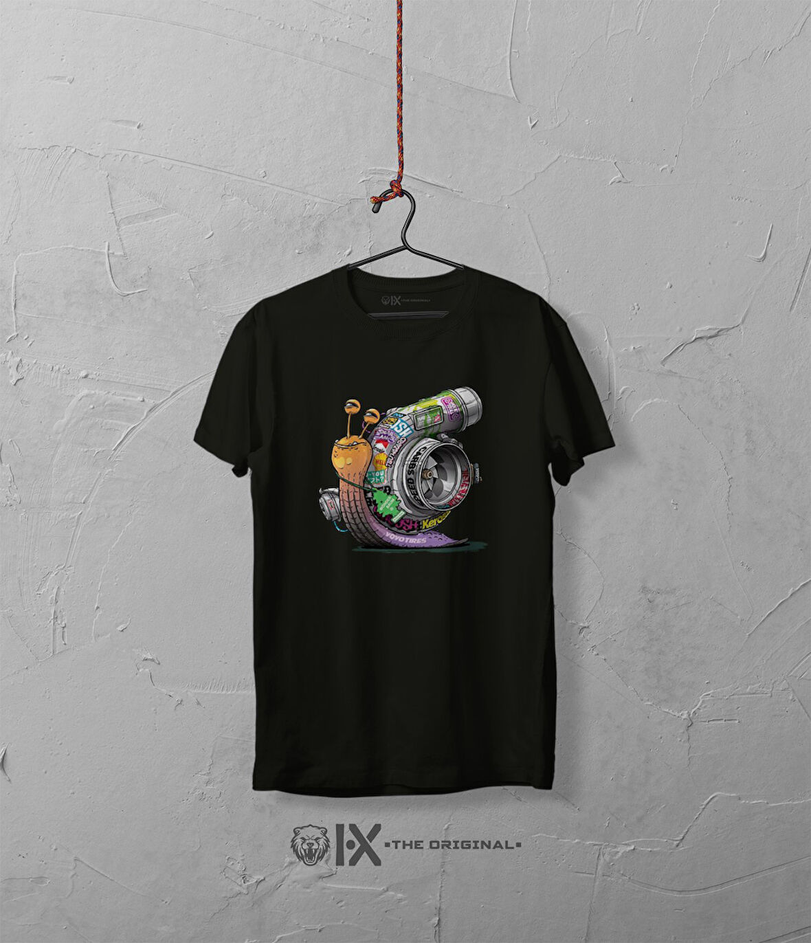 Turbo Salyangoz Baskılı Oversize Tshirt