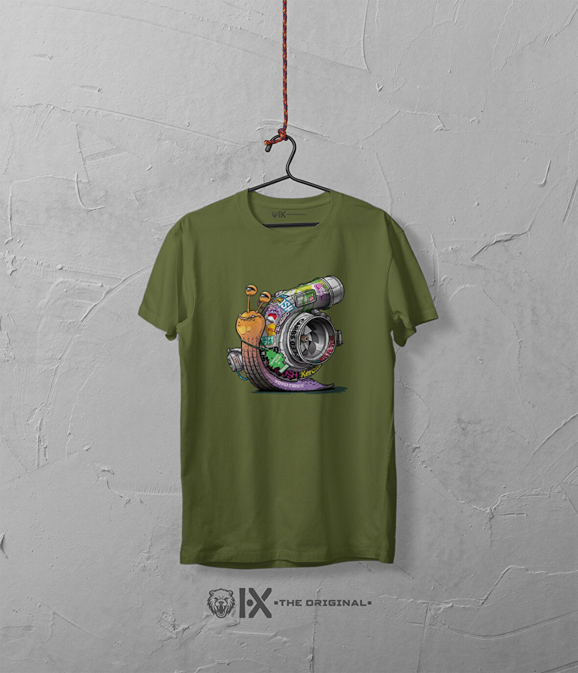 Turbo Salyangoz Baskılı Oversize Tshirt