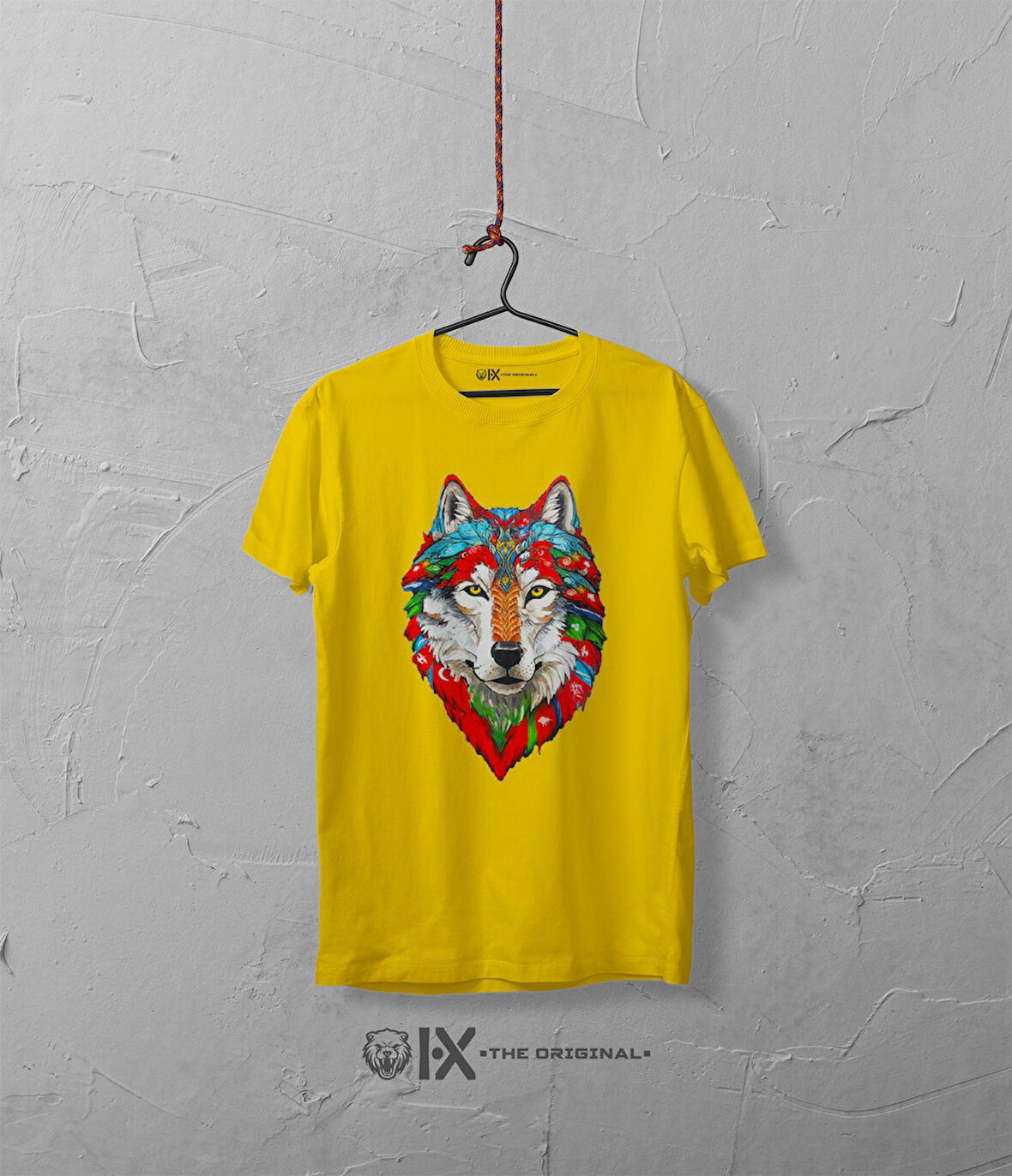 Kurt Sembollü Türk Devletleri Baskılı Oversize T-Shirt