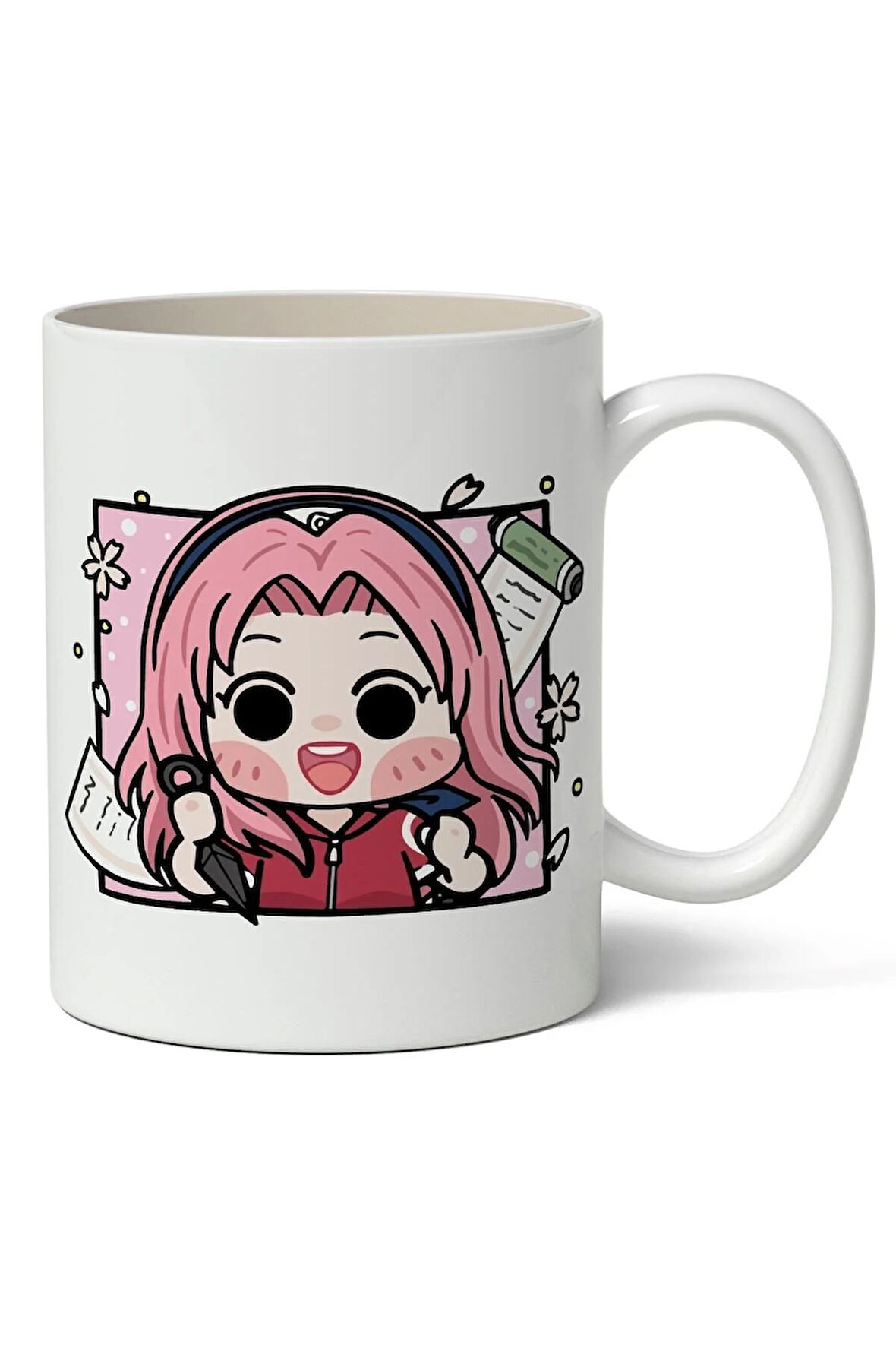 Naruto Chaveiro Sakura Avatar  Anime Temalı Beyaz Kupa Bardak Sevgiliye Arkadaşa Hediye