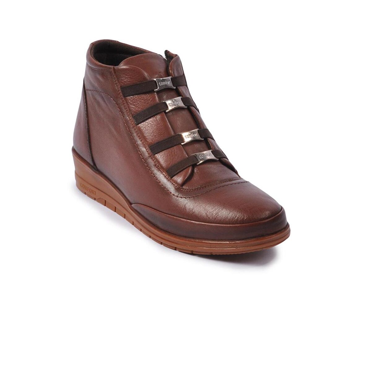 Voyager 7119 Taba Kadın Hakiki Deri Bot