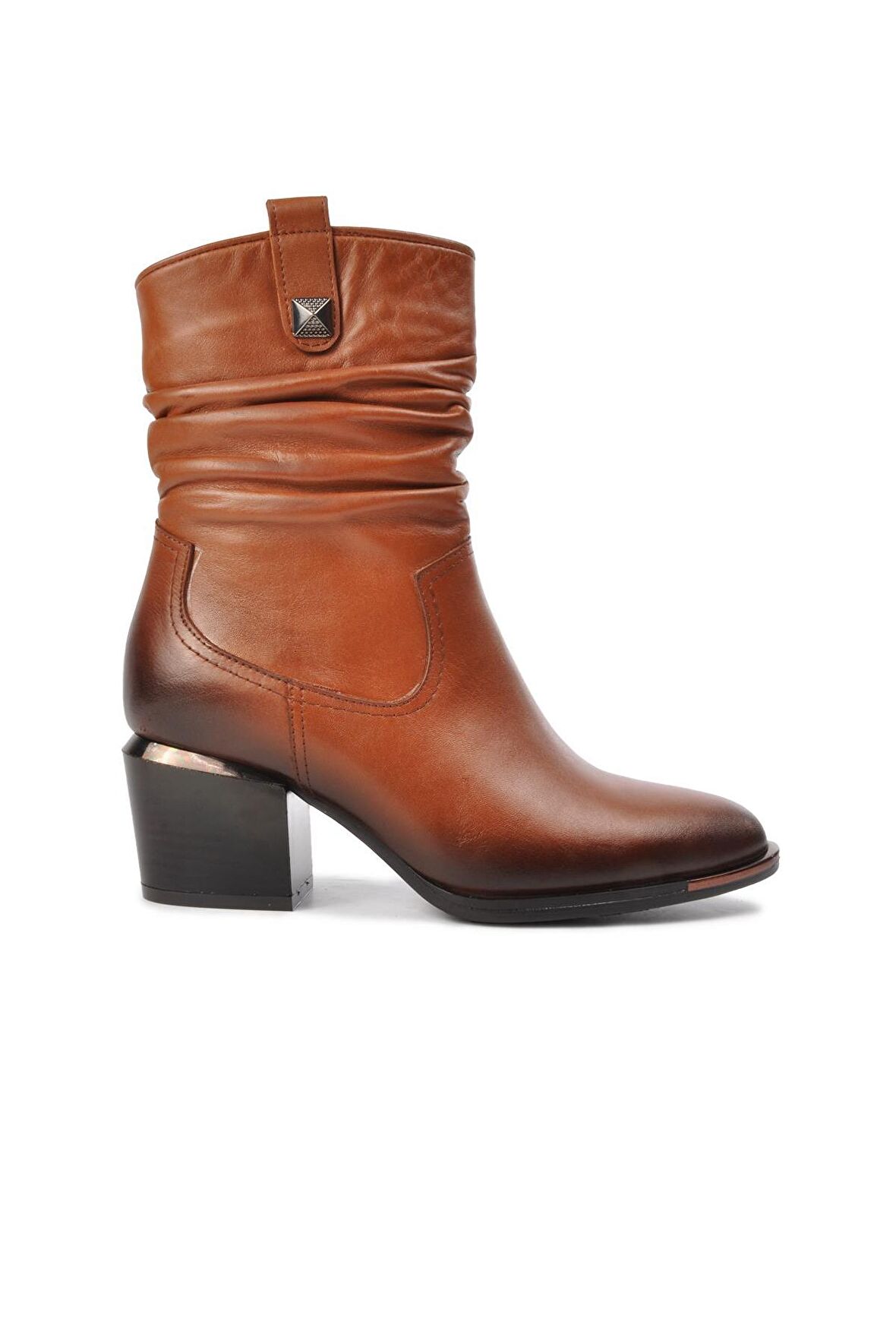 Venüs 1928157 Taba Fermuarlı Hakiki Deri Kadın Bot