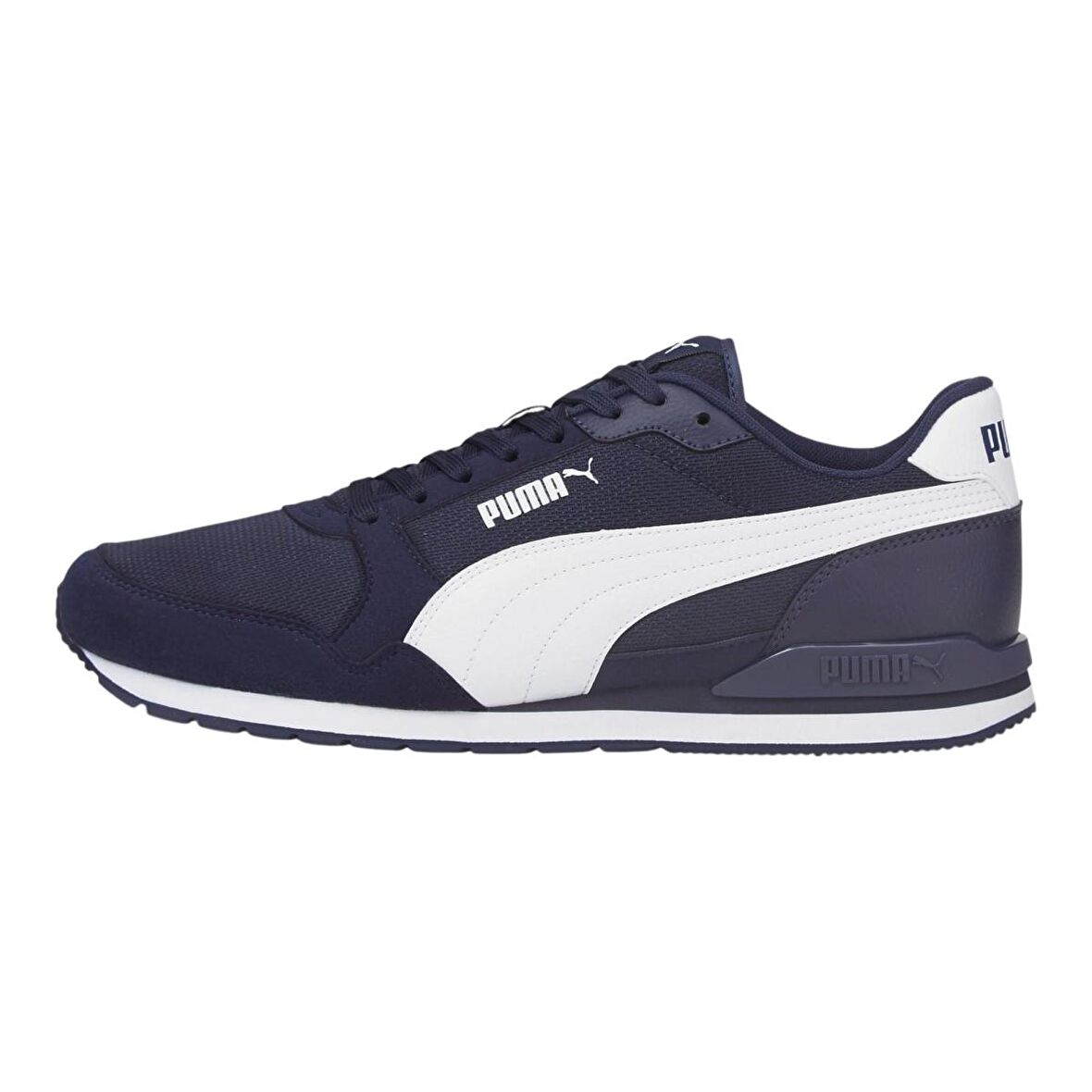 Puma 384640 St Runner V3 Mesh Lacivert-Beyaz Erkek Spor Ayakkabı