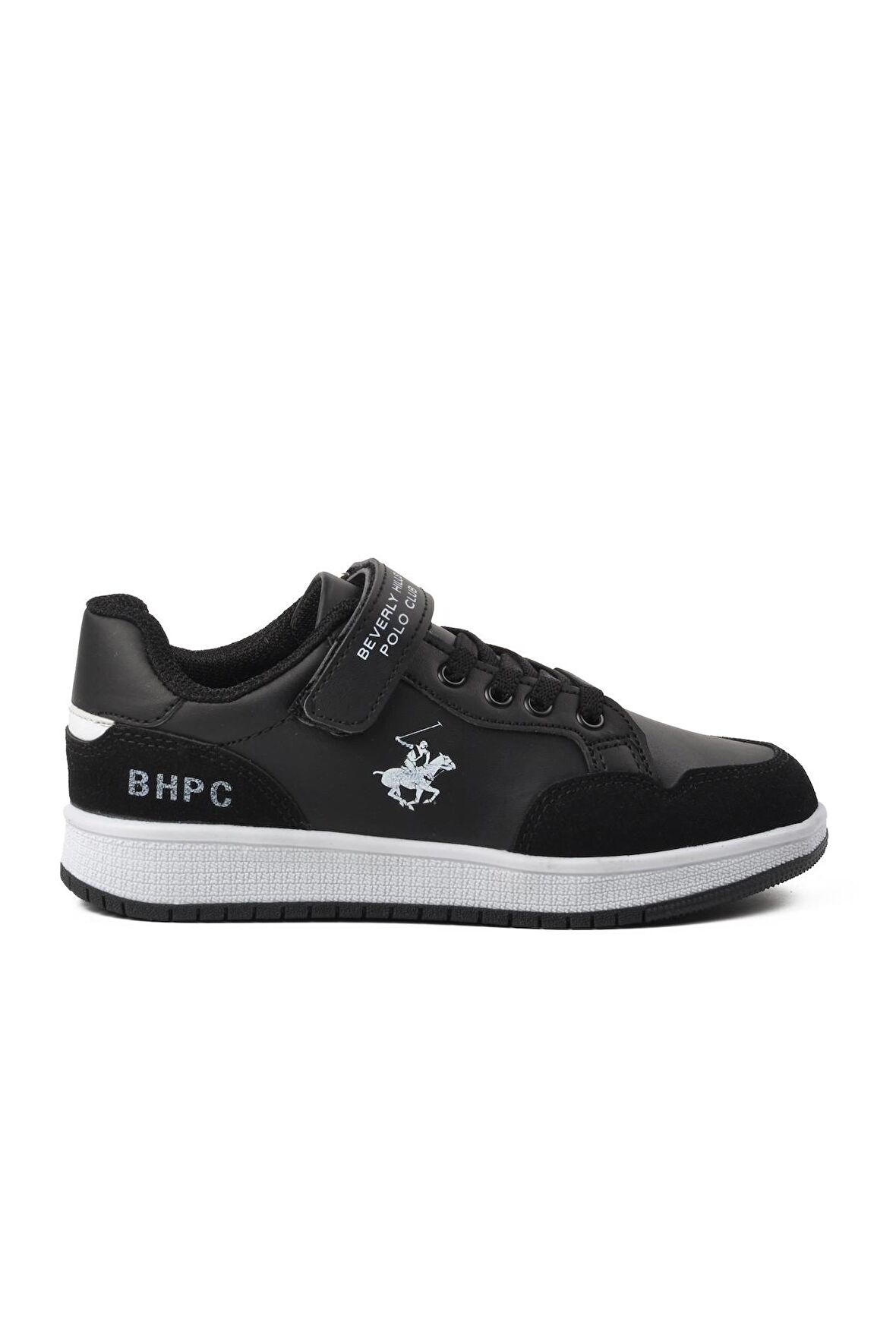 Po-10320-F Siyah Cırtlı Çocuk Sneaker