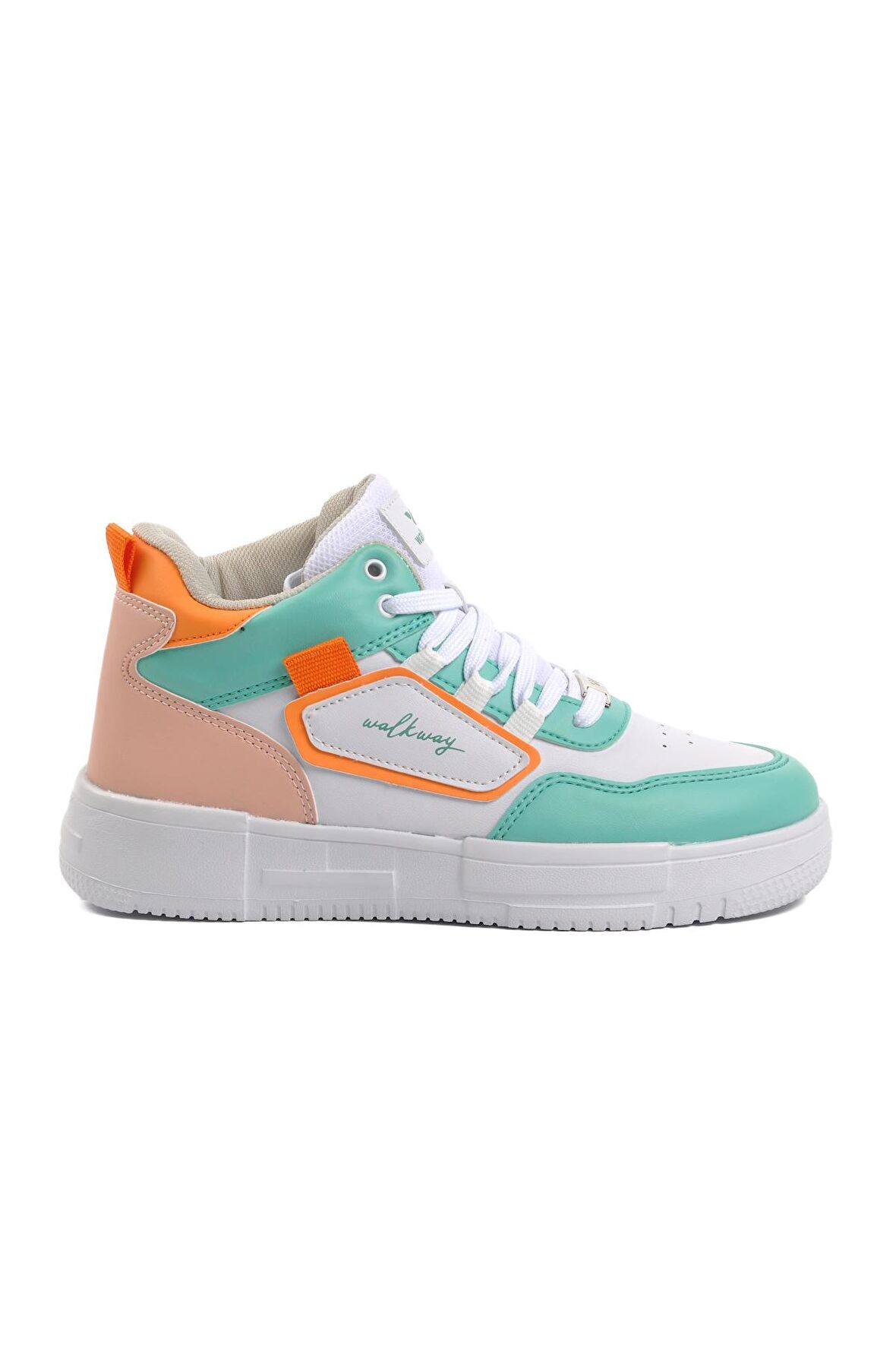 Walkway Nefertiti Beyaz-Su Yeşili Unisex Hi Sneaker