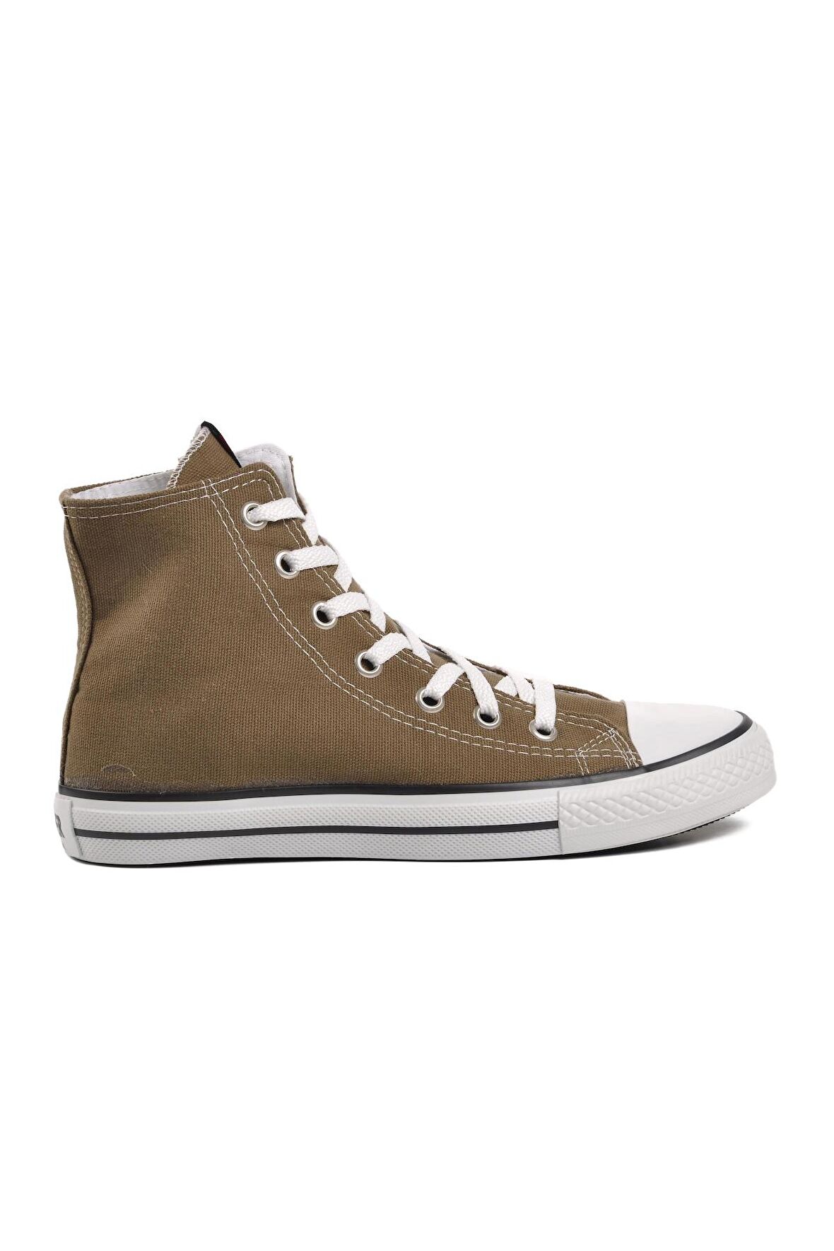 Bulldozer 211402 Haki Erkek Kanvas Hi Sneaker