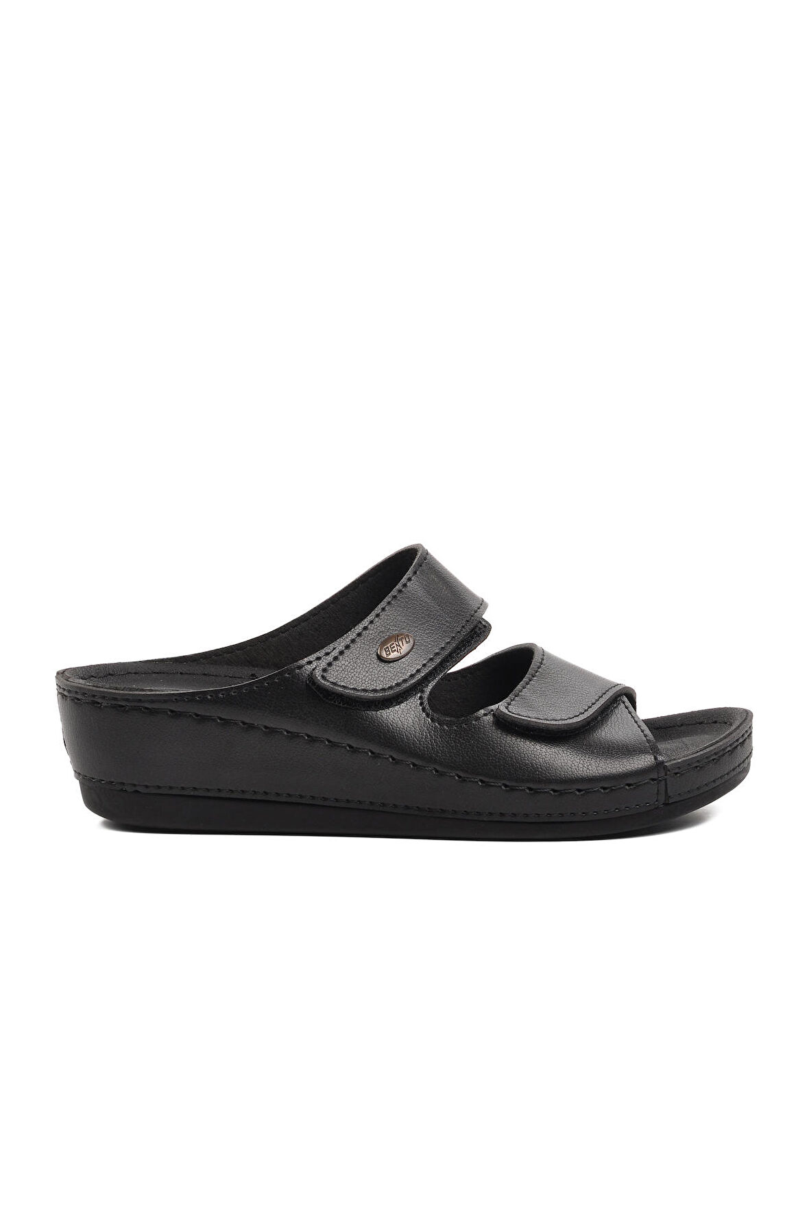 Ayakmod 15.009 Siyah Kadın Dolgu Topuk Terlik