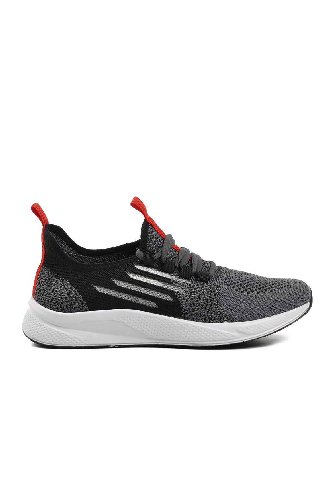 Walkway Ravello Fileli Füme-Siyah-Kırmızı Unisex Spor Ayakkabı