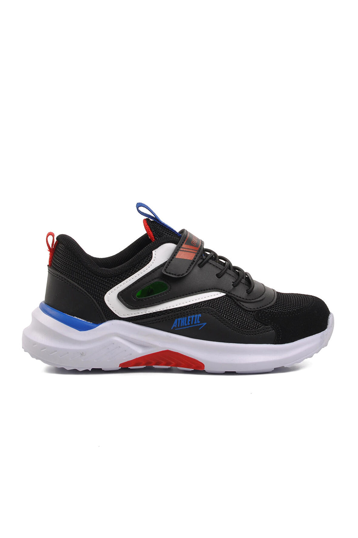 Pepino 1543-F Siyah-Kırmızı-Saks Çocuk Spor Ayakkabı