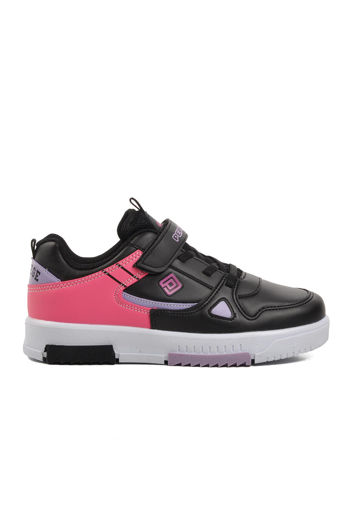 Pepino 1564-F Siyah-Fuşya Cırtlı Çocuk Sneaker