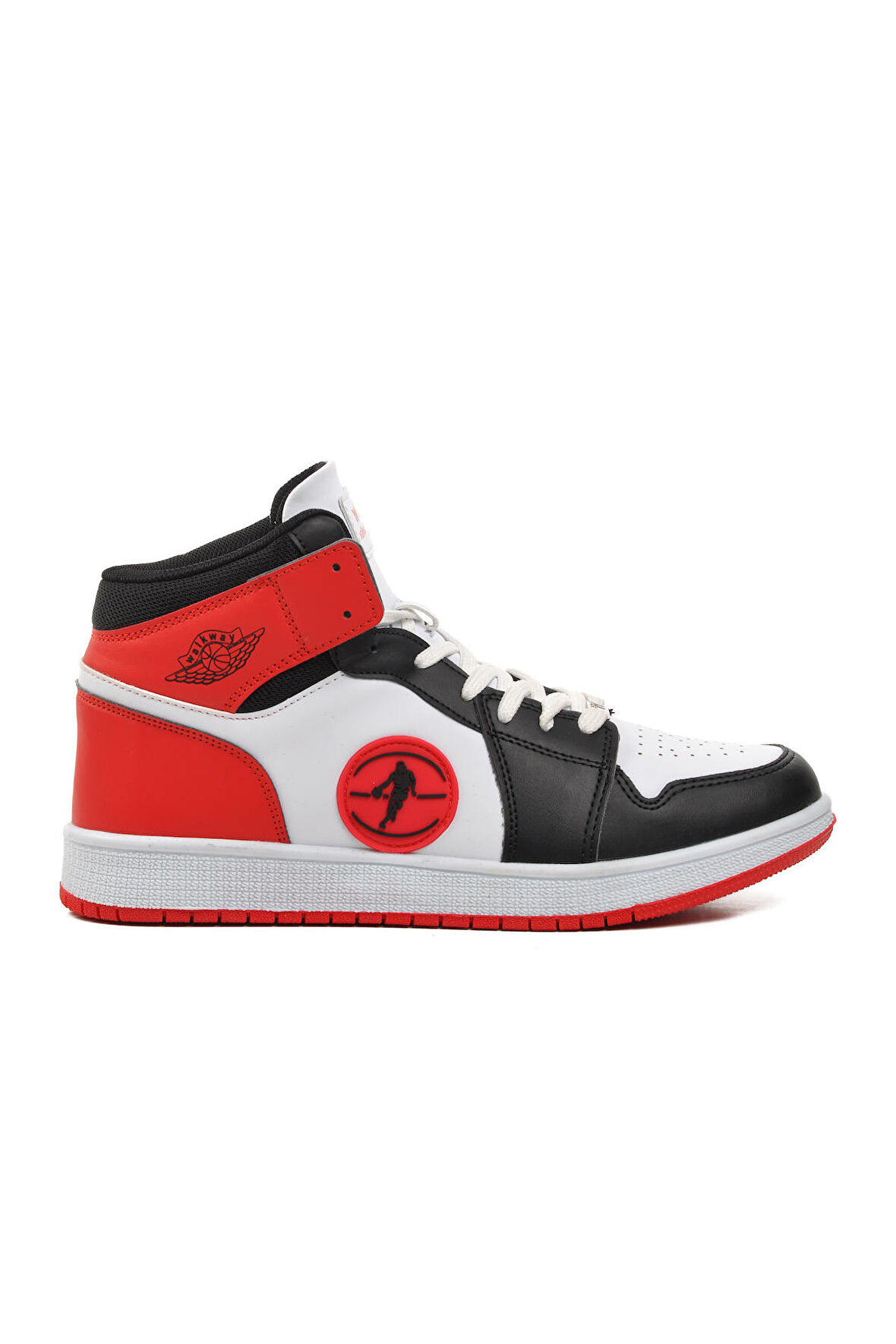 Walkway Sloga Hı Siyah-Beyaz-Kırmızı Erkek Hi Sneaker