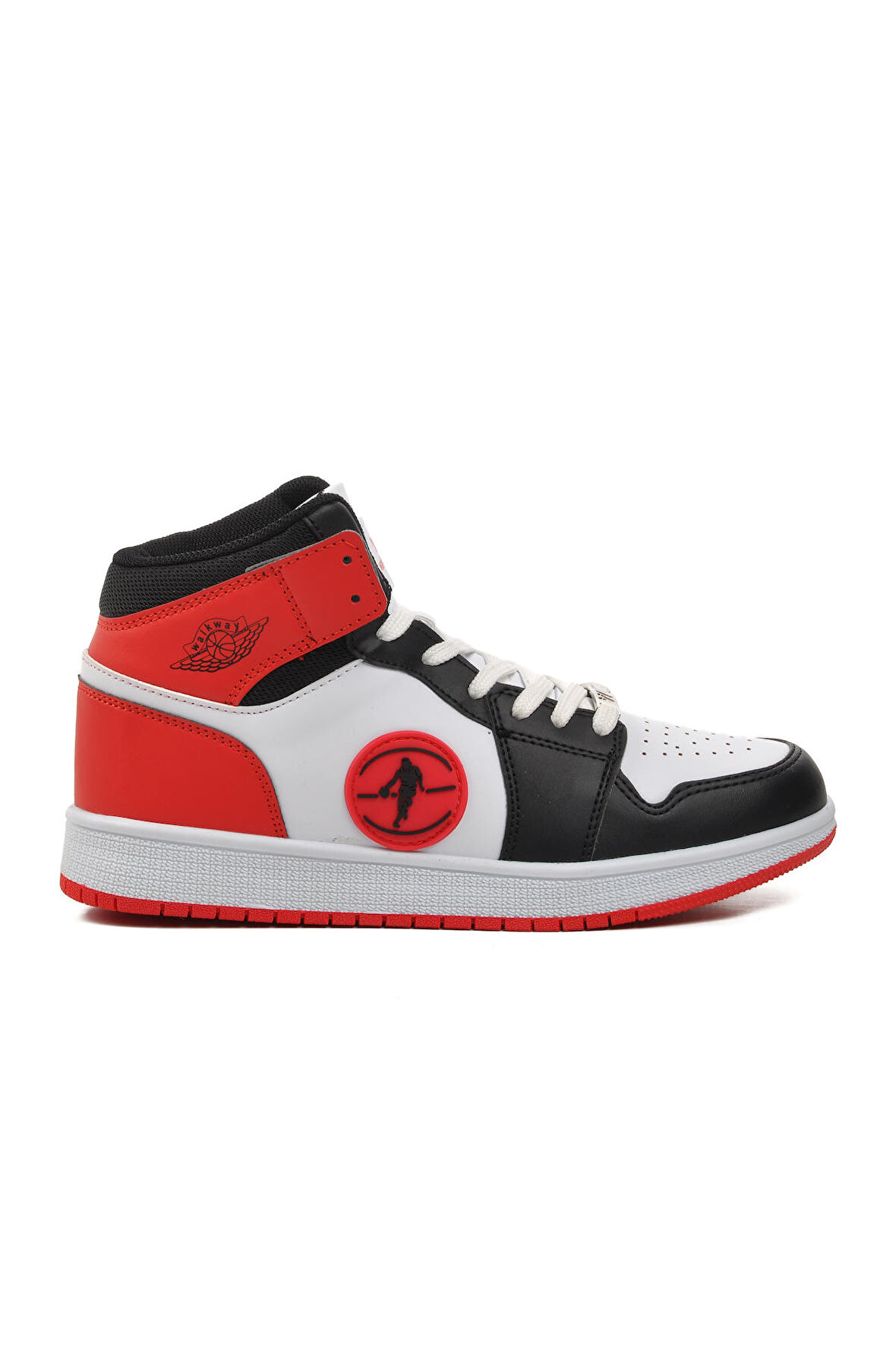 Walkway Sloga Hı Siyah-Beyaz-Kırmızı Unisex Hi Sneaker