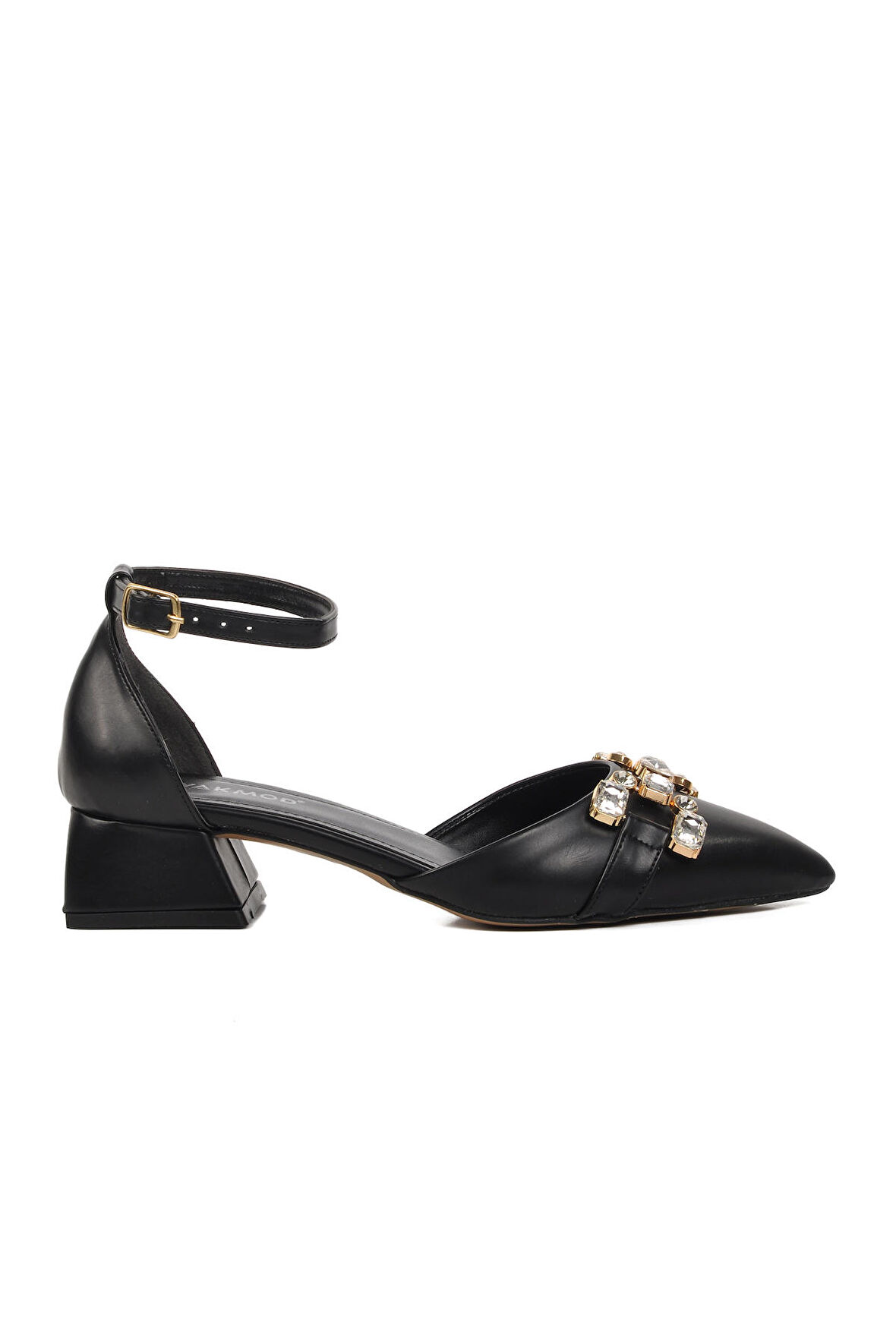 Ayakmod 326184 Siyah Kadın Taşlı Abiye Ayakkabı